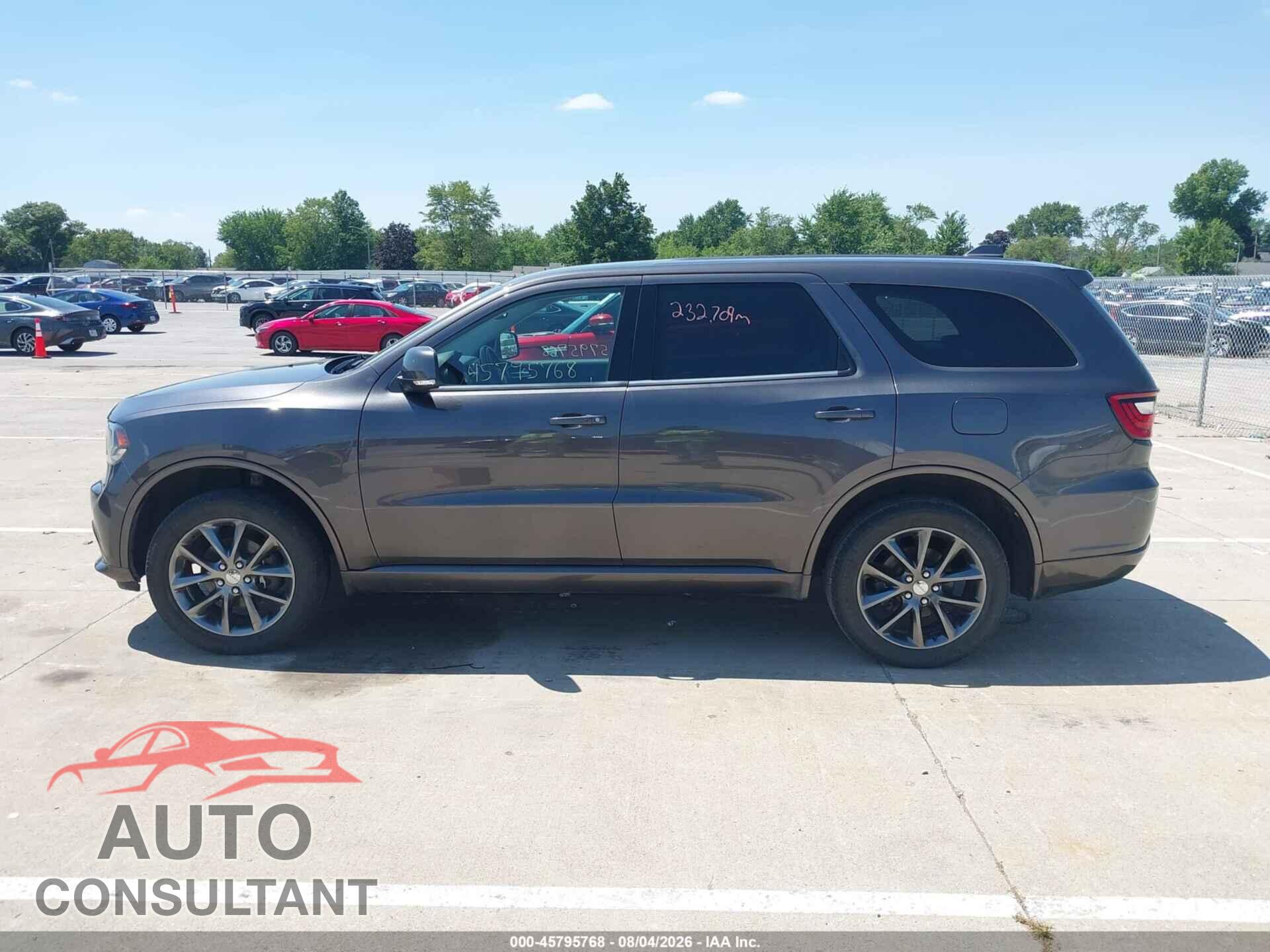 DODGE DURANGO 2017 - 1C4RDJDGXHC828057