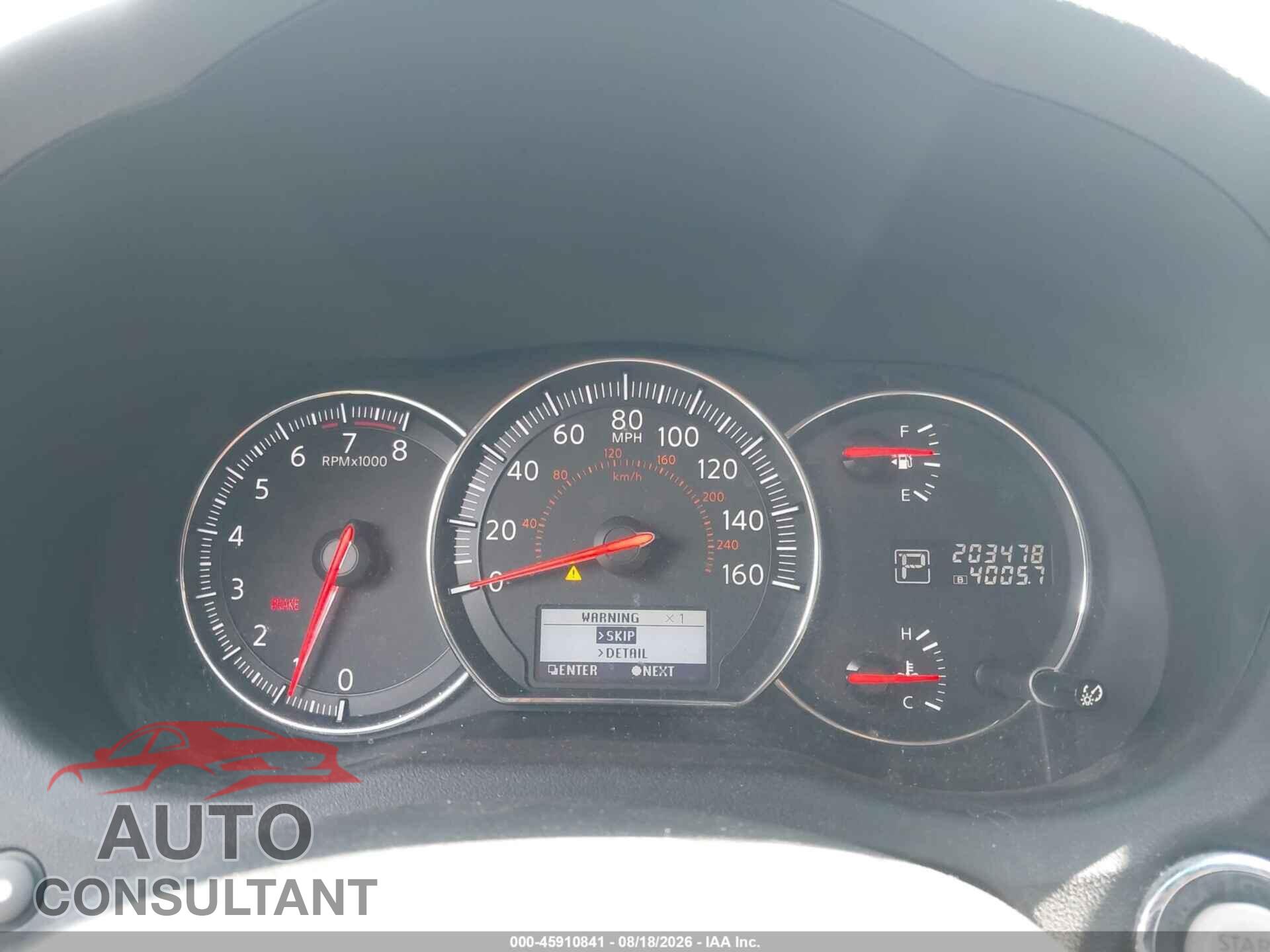 NISSAN MAXIMA 2012 - 1N4AA5AP1CC862744