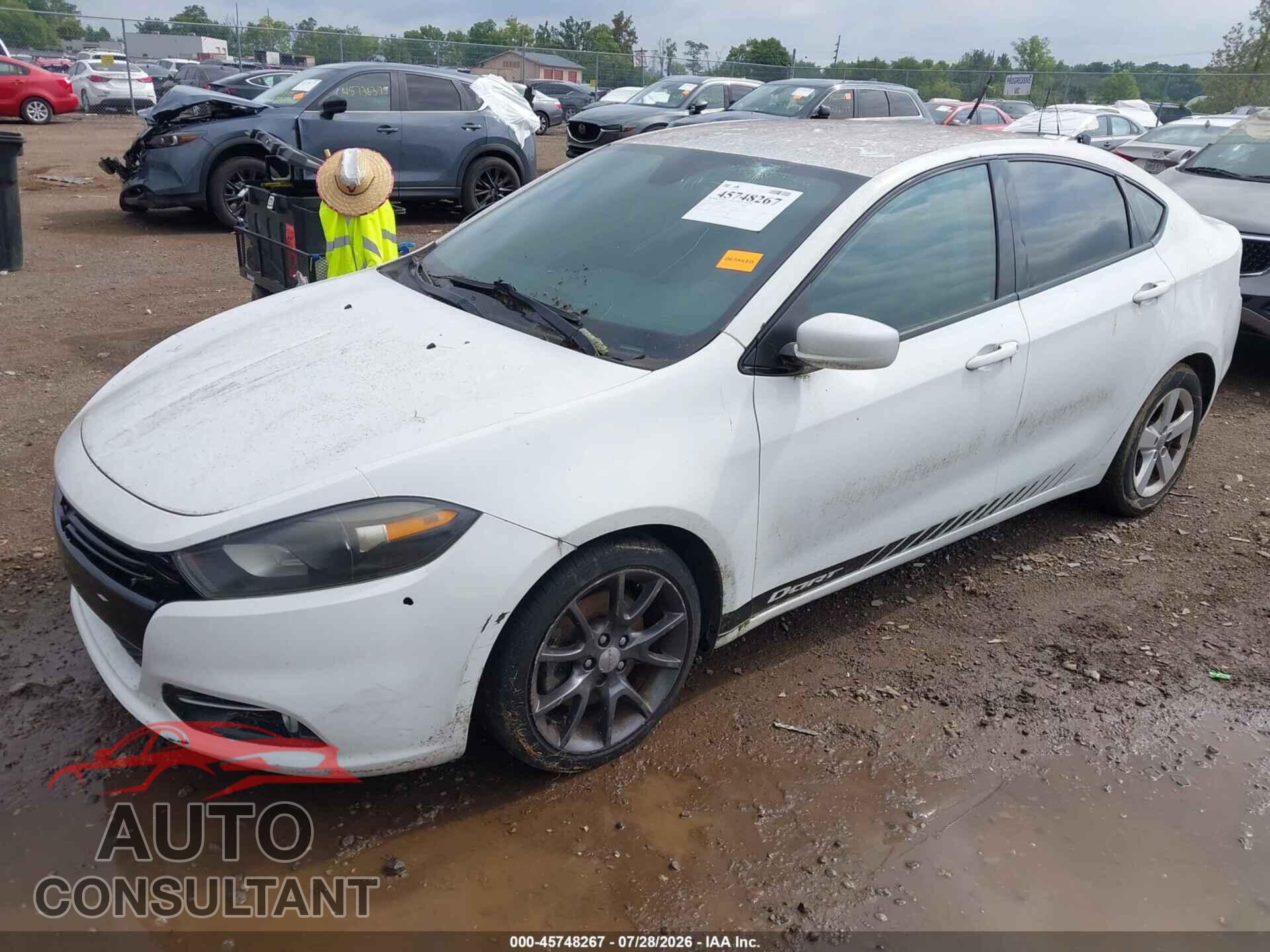 DODGE DART 2015 - 1C3CDFBBXFD316210
