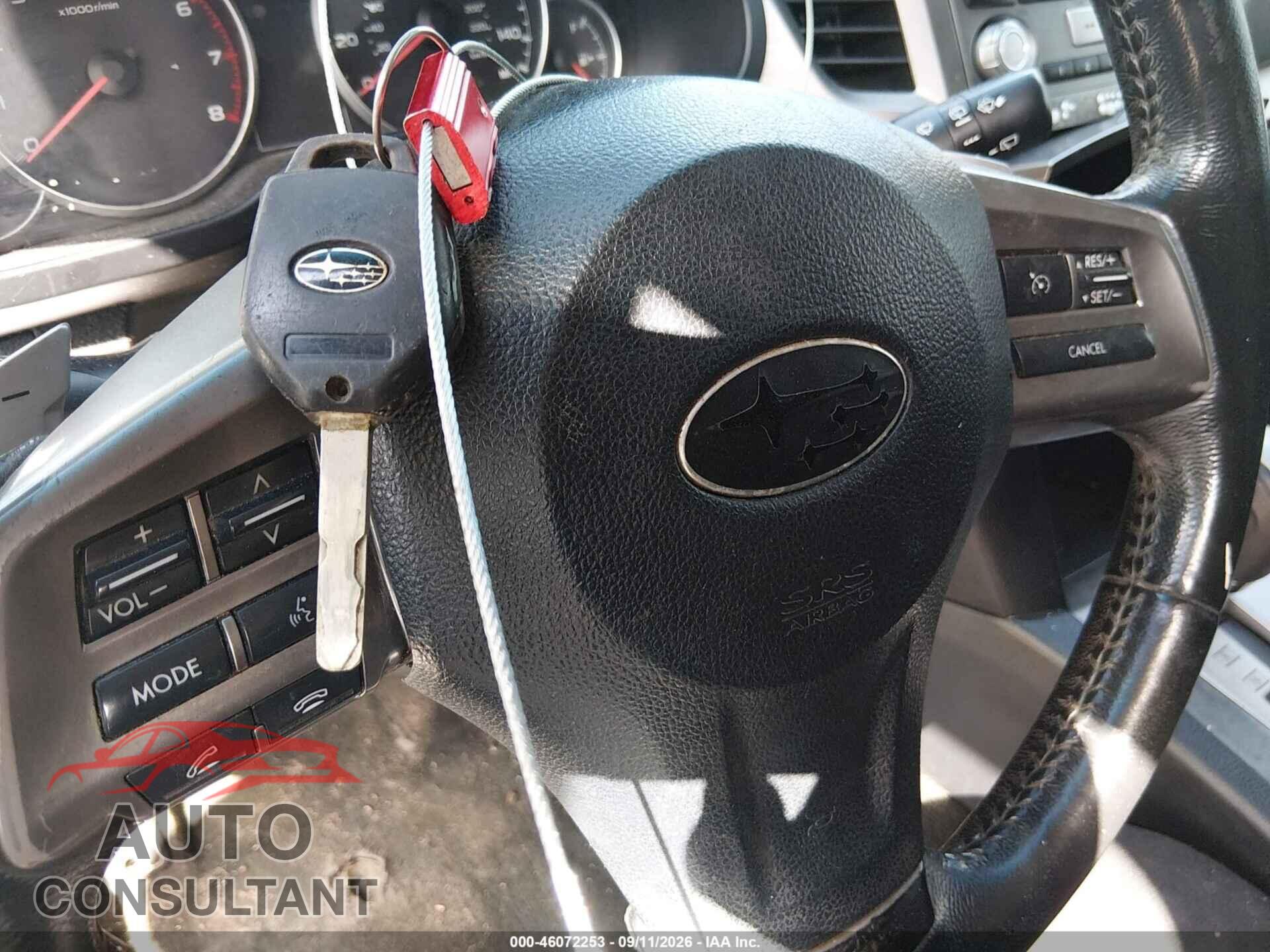 SUBARU OUTBACK 2013 - 4S4BRBBC5D3270214