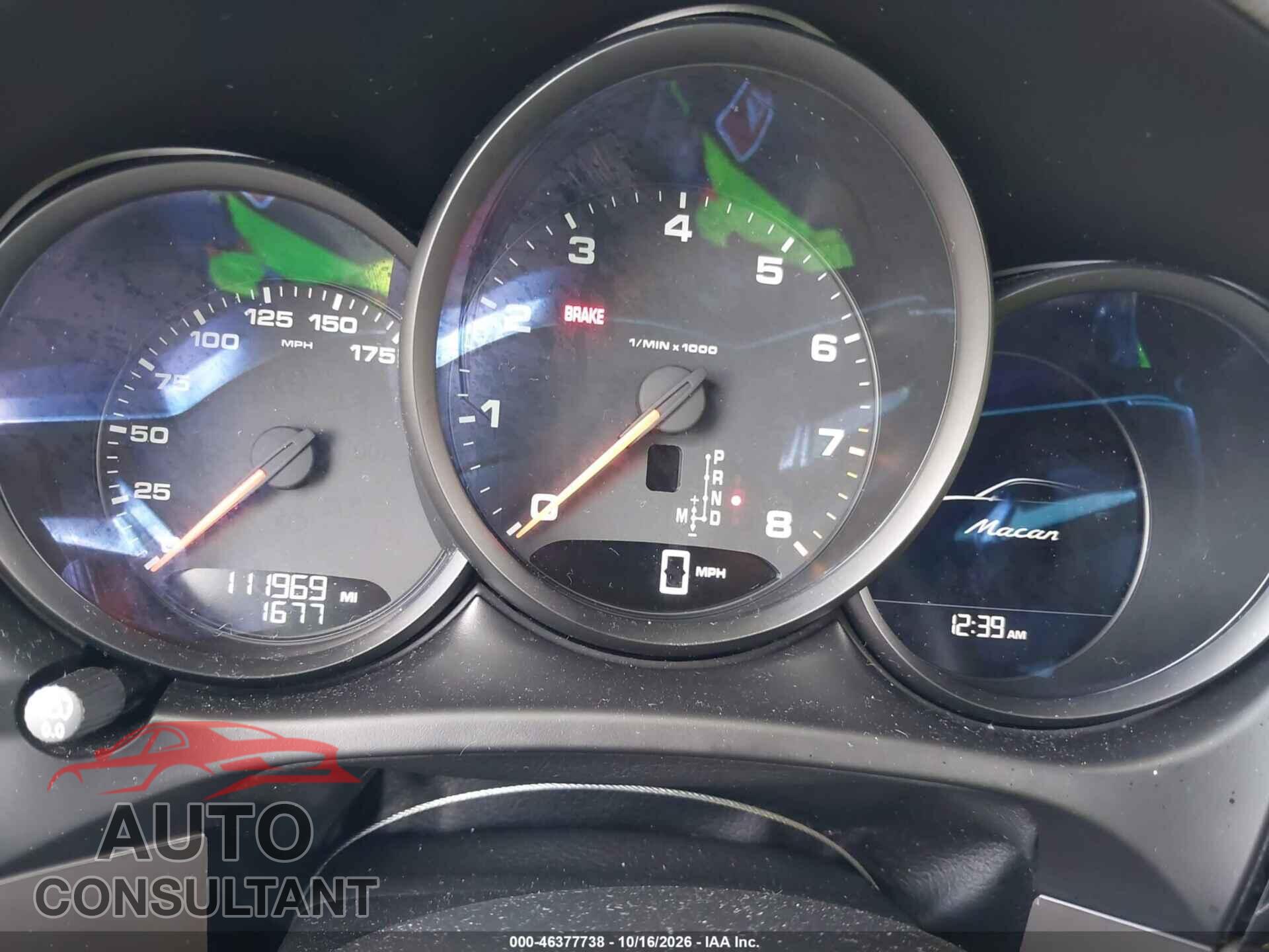 PORSCHE MACAN 2017 - WP1AA2A52HLB04859