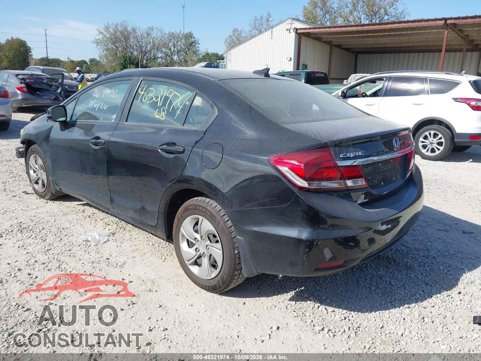 HONDA CIVIC 2013 - 19XFB2F50DE089648