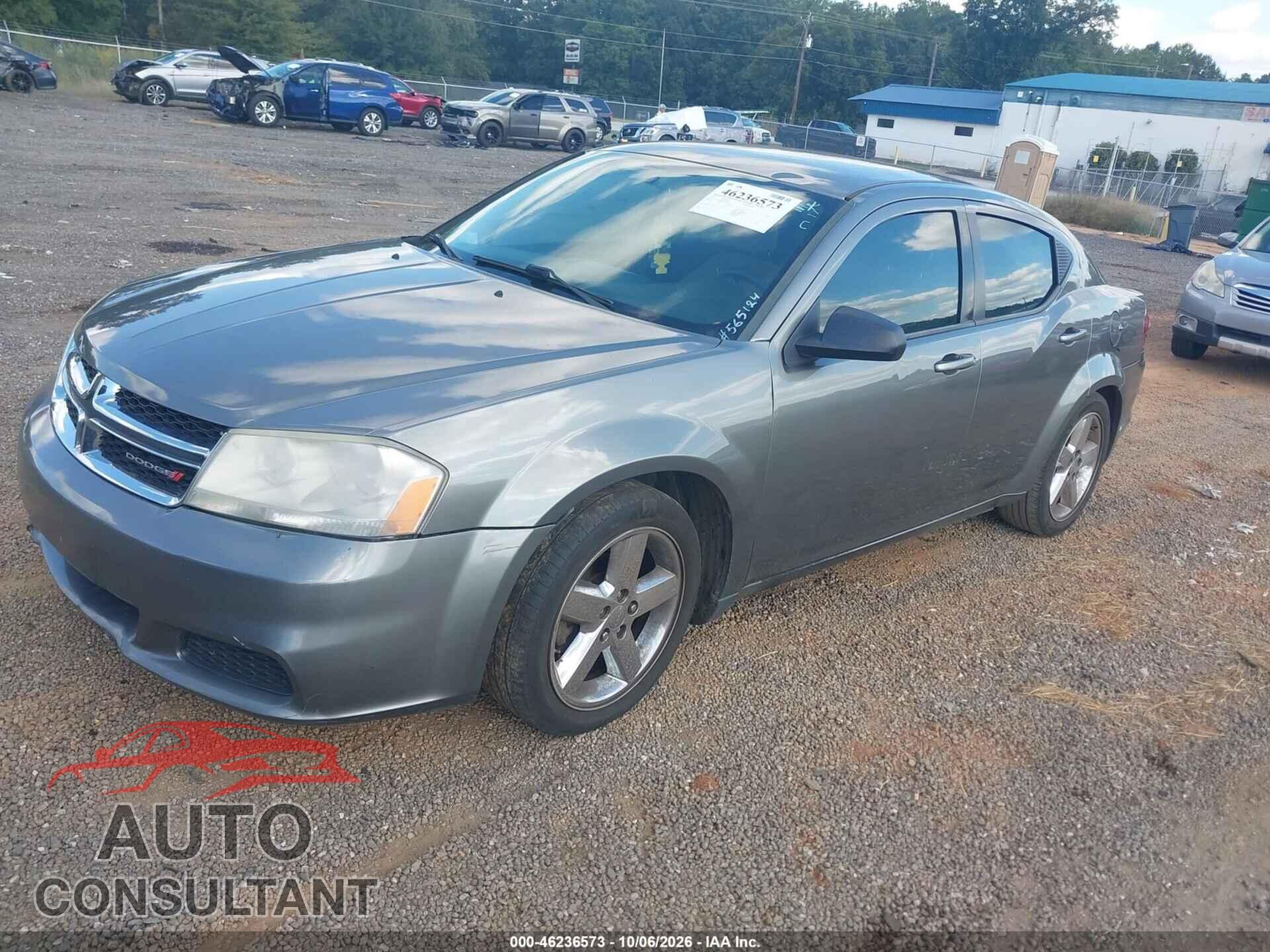 DODGE AVENGER 2013 - 1C3CDZAB9DN565124