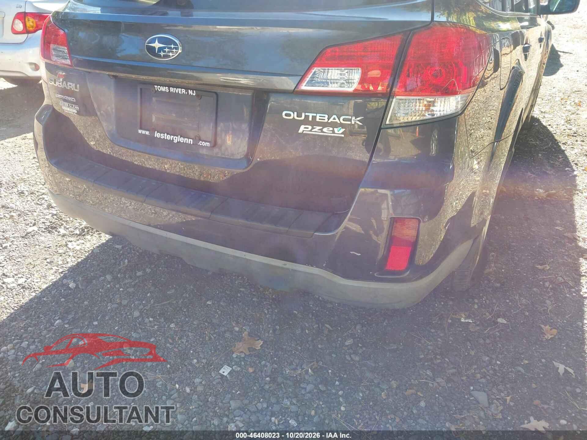 SUBARU OUTBACK 2011 - 4S4BRBKC0B3311085