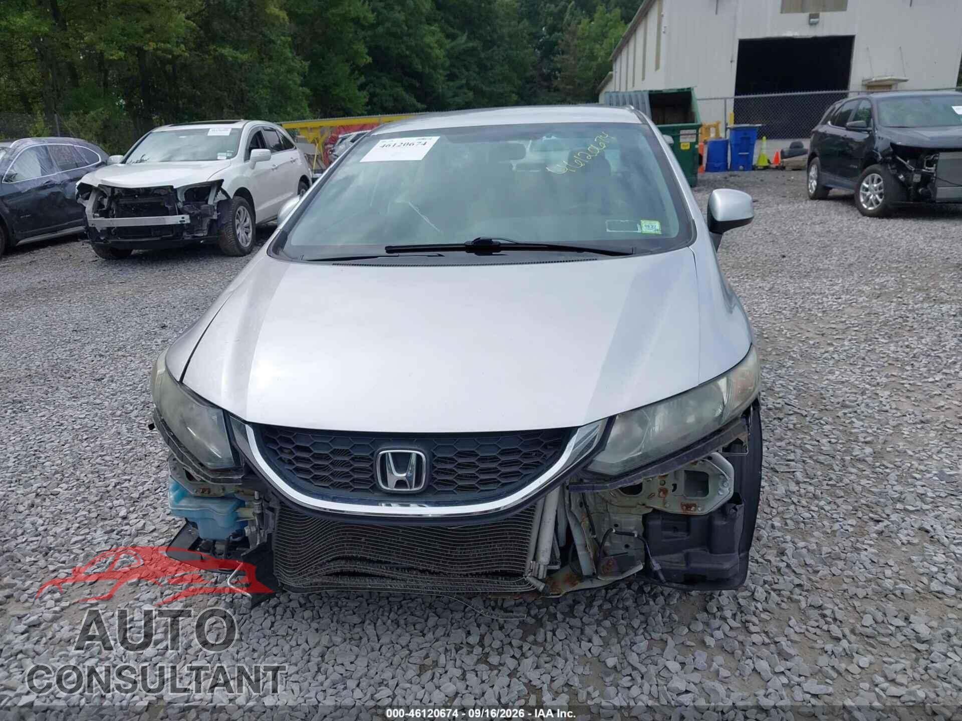 HONDA CIVIC 2013 - 19XFB2F54DE200802