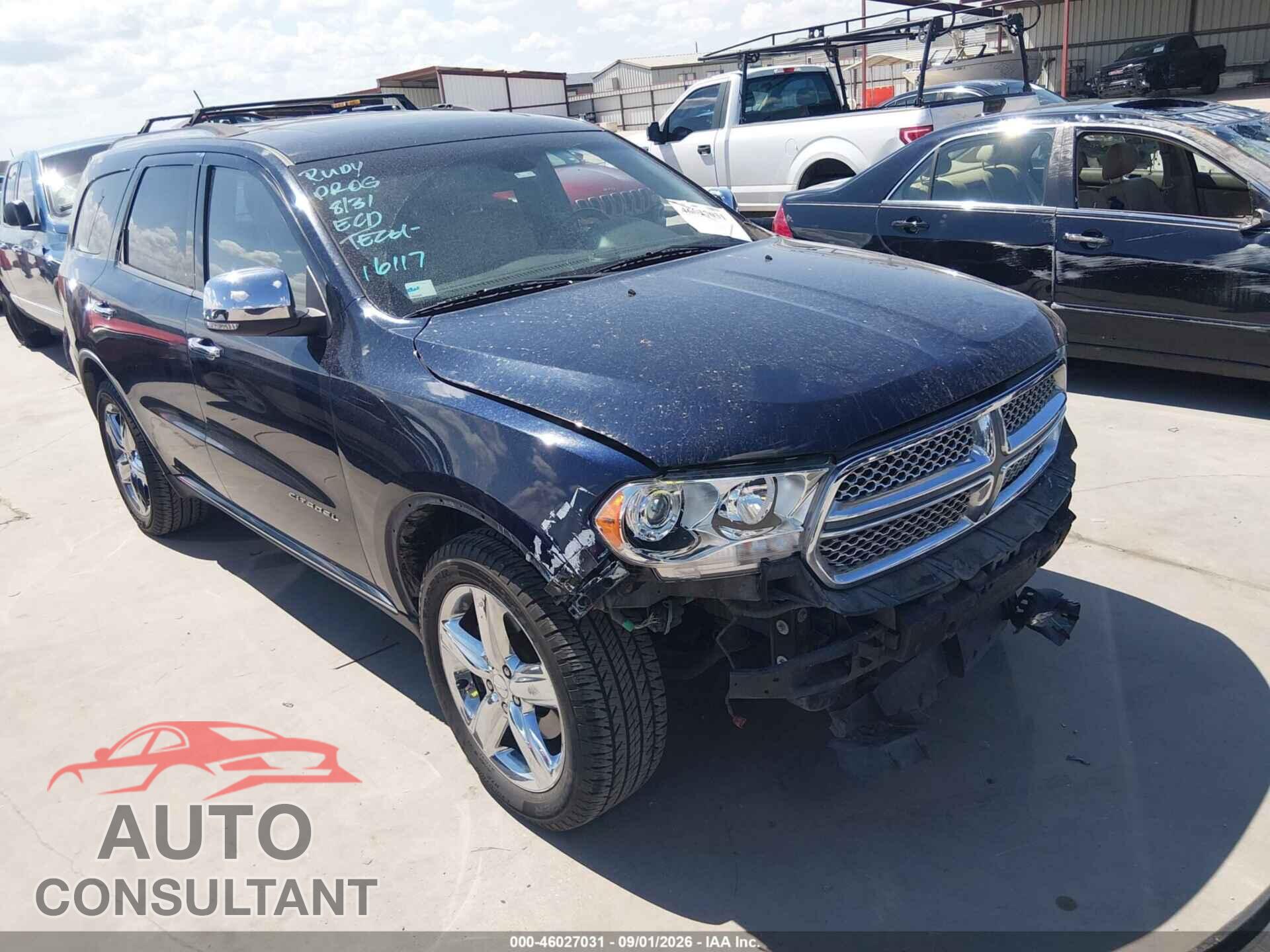 DODGE DURANGO 2012 - 1C4SDJETXCC188308