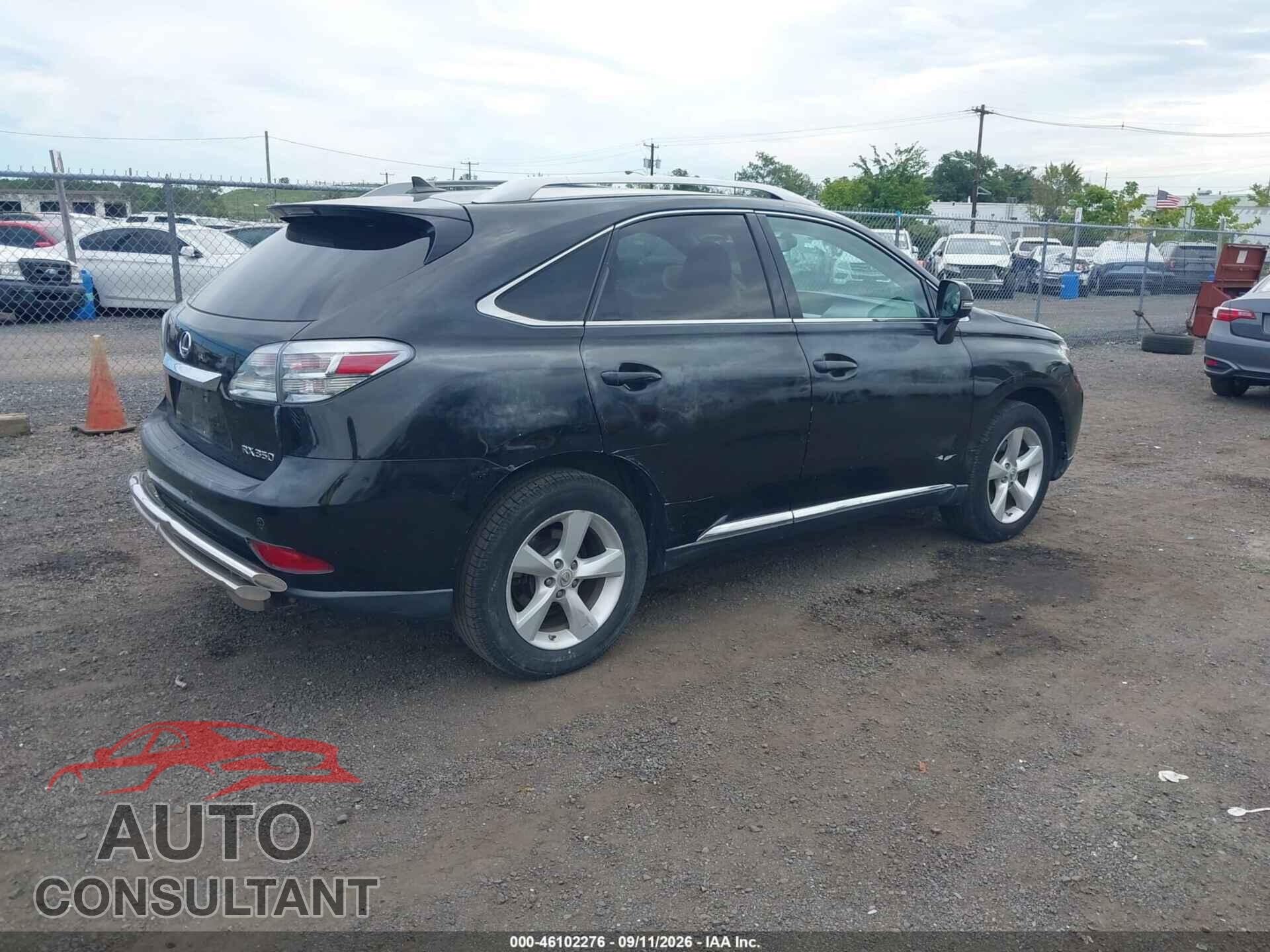 LEXUS RX 350 2012 - 2T2BK1BA3CC143562