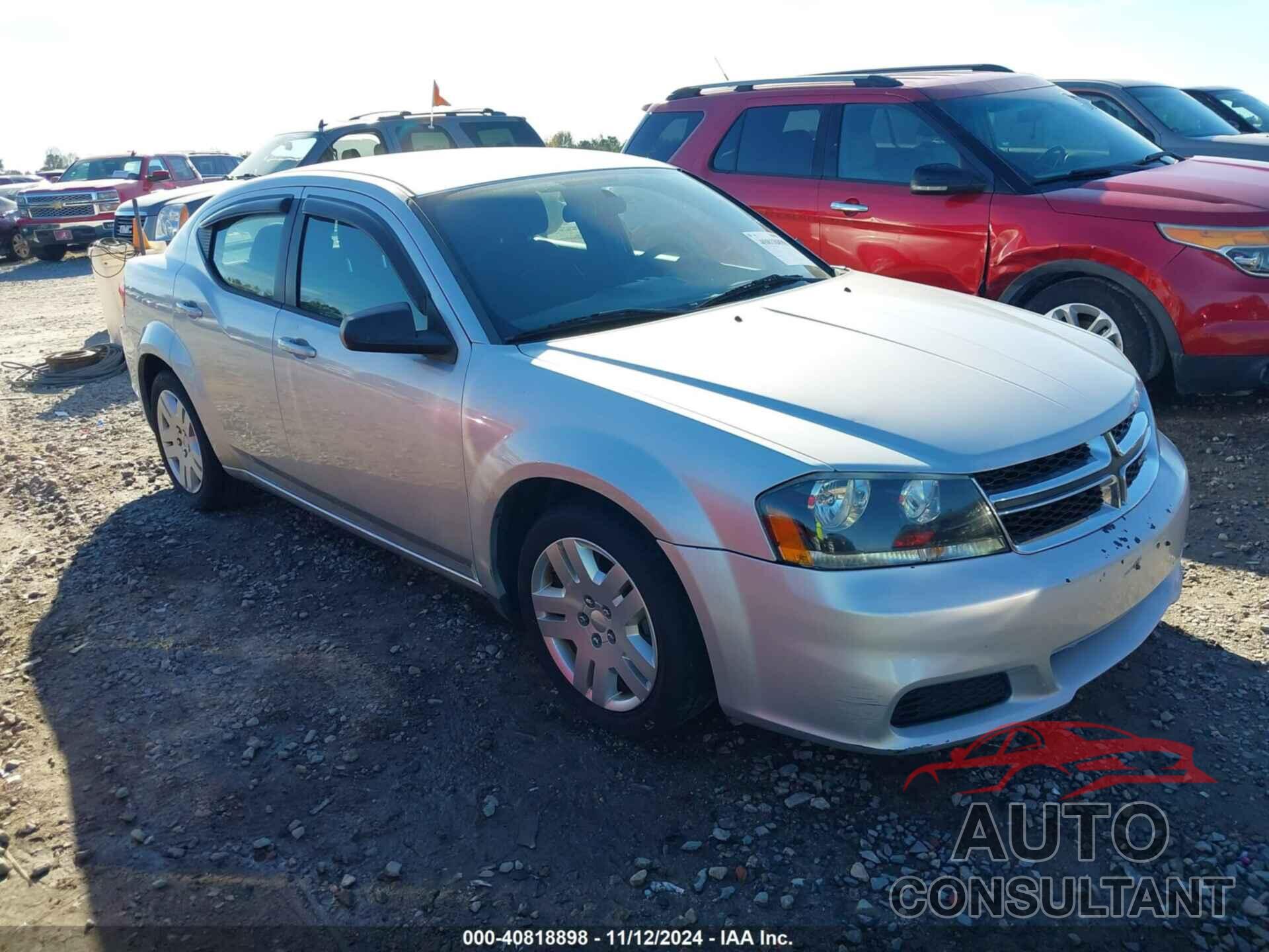 DODGE AVENGER 2012 - 1C3CDZAB5CN294044