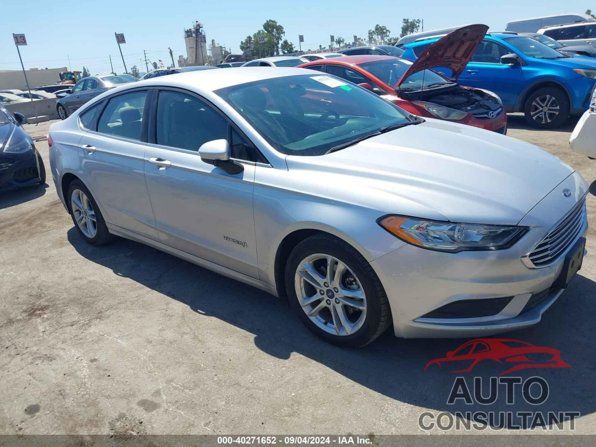 FORD FUSION HYBRID 2018 - 3FA6P0UU6JR142346