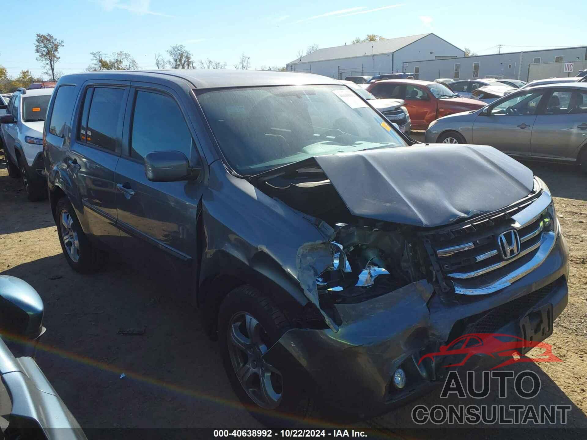 HONDA PILOT 2013 - 5FNYF4H4XDB003124