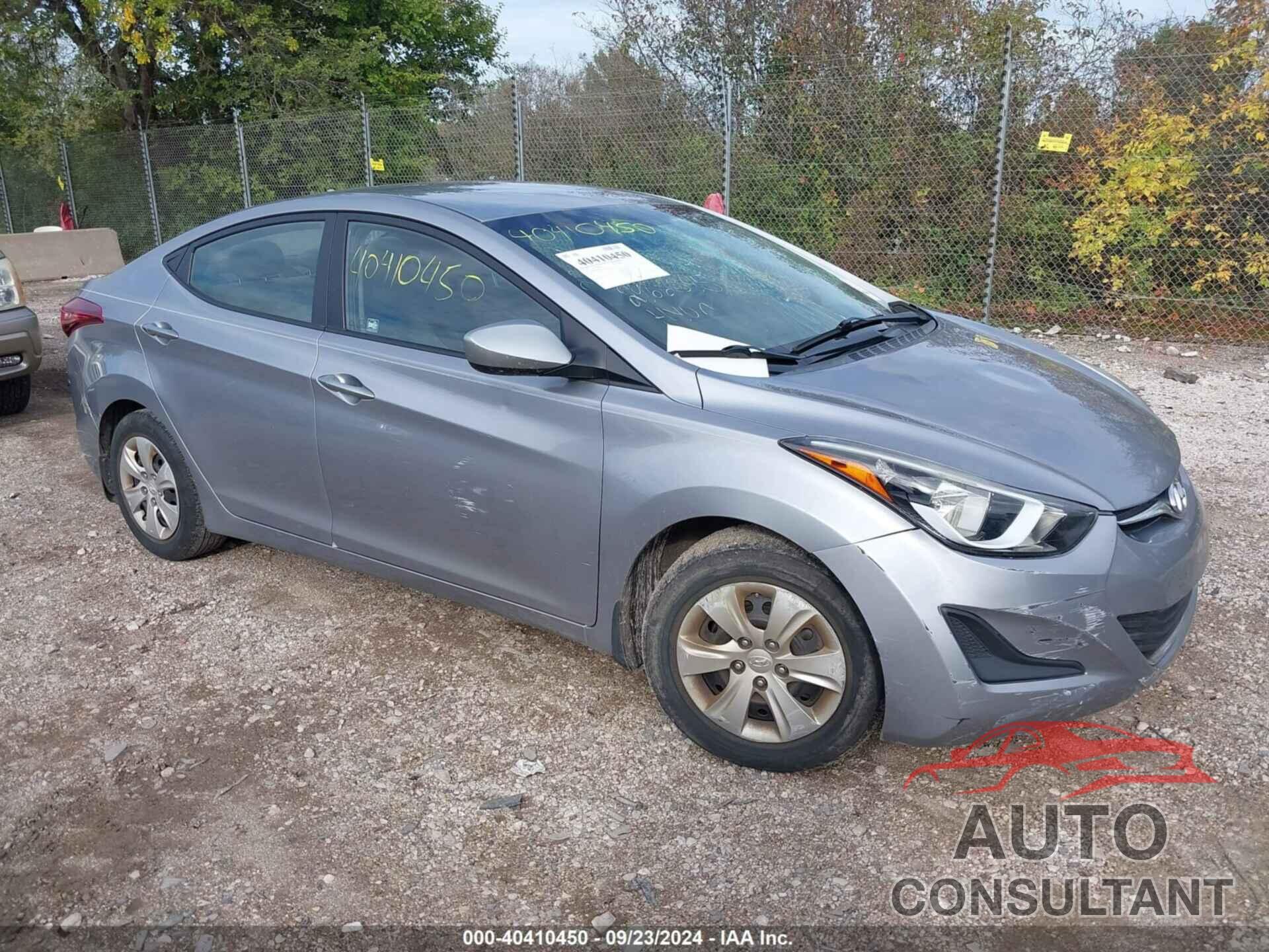 HYUNDAI ELANTRA 2016 - 5NPDH4AE3GH732356