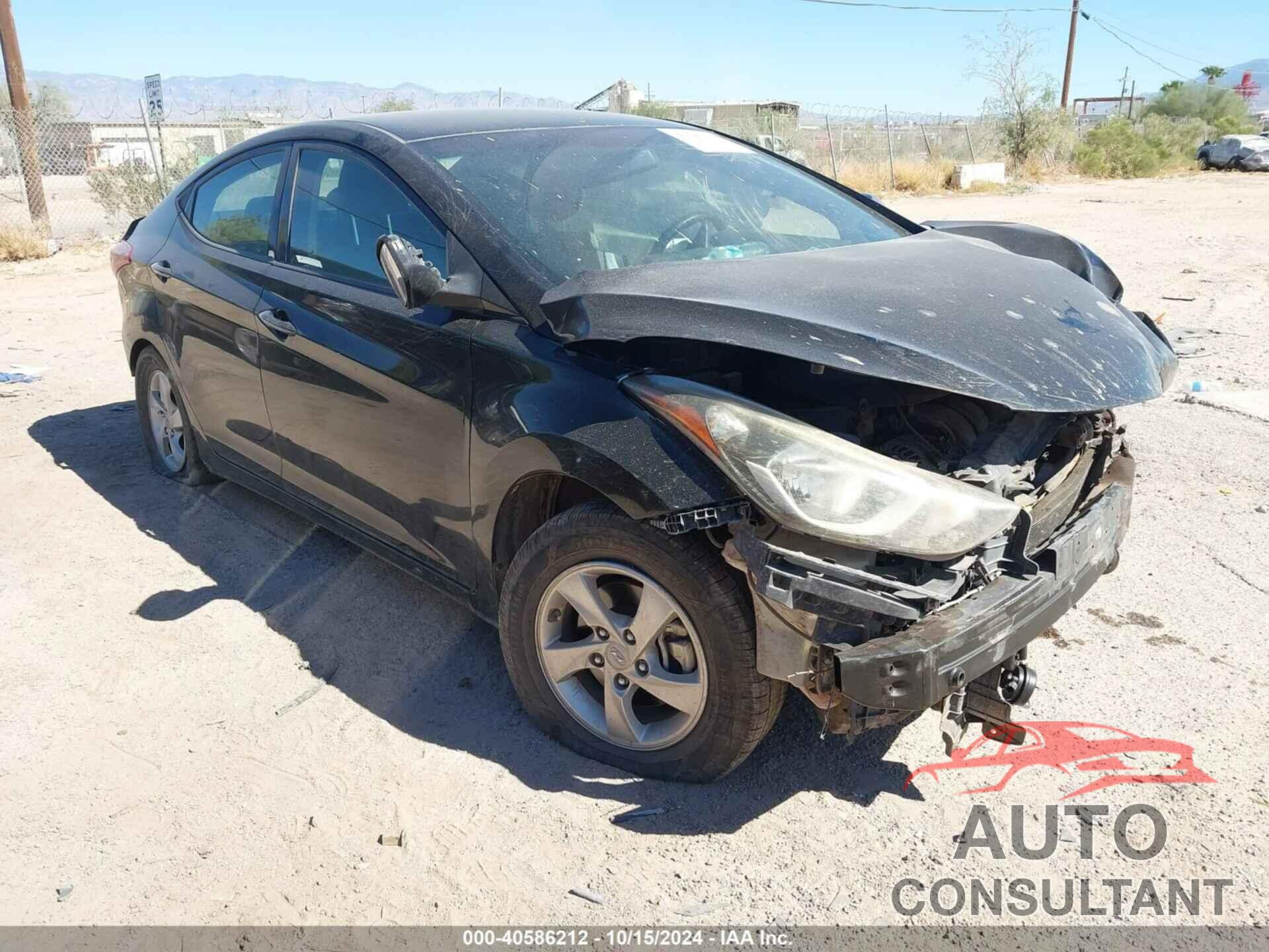HYUNDAI ELANTRA 2014 - KMHDH4AE0EU142551