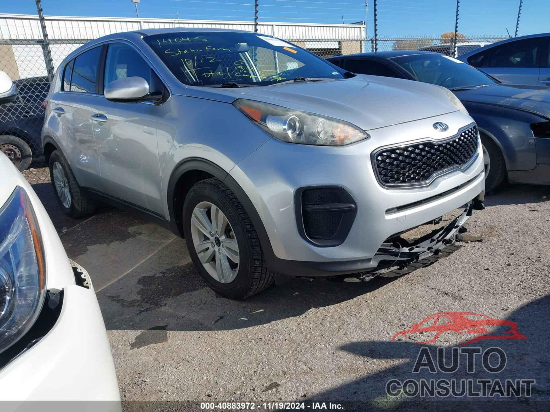 KIA SPORTAGE 2017 - KNDPM3AC9H7114692