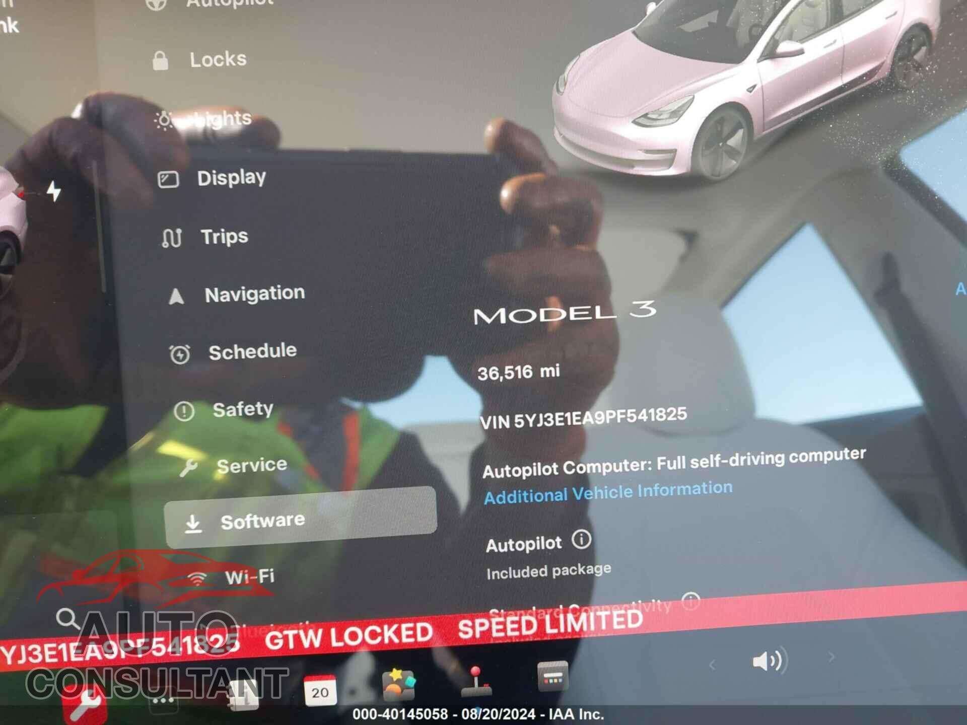 TESLA MODEL 3 2023 - 5YJ3E1EA9PF541825