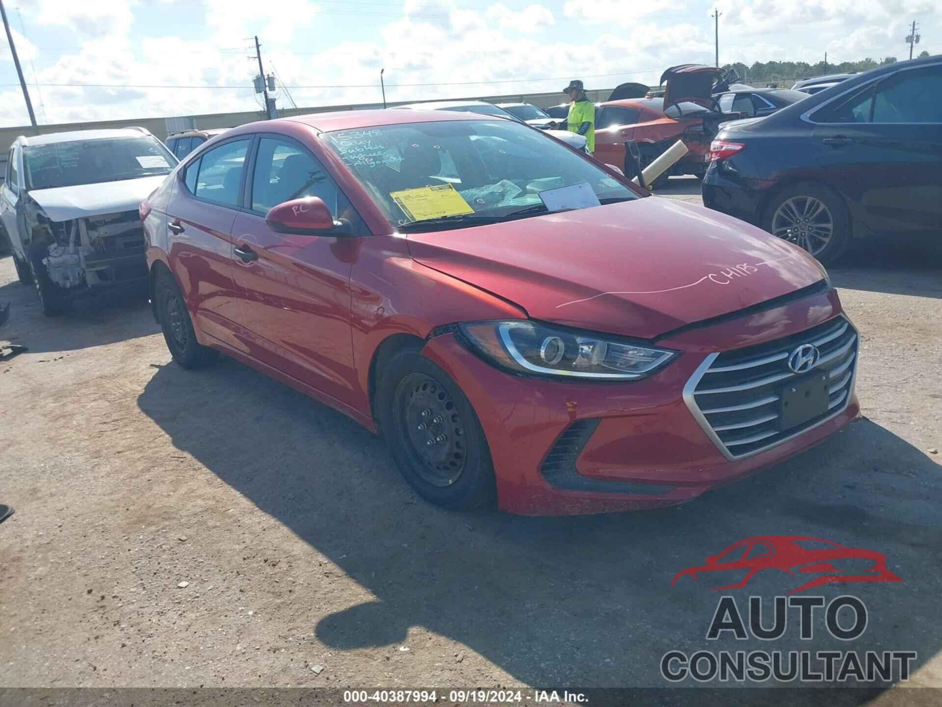 HYUNDAI ELANTRA 2017 - 5NPD74LFXHH135215