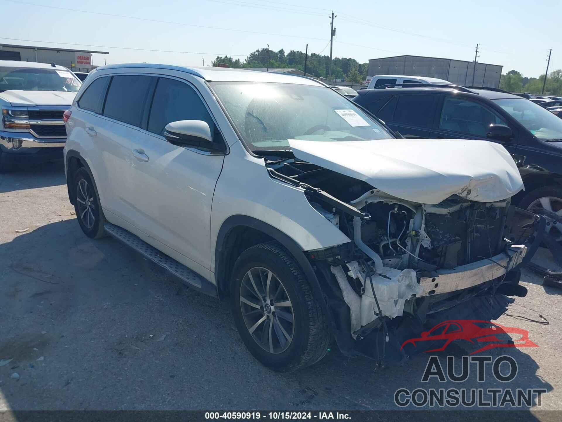 TOYOTA HIGHLANDER 2017 - 5TDKZRFH4HS517861