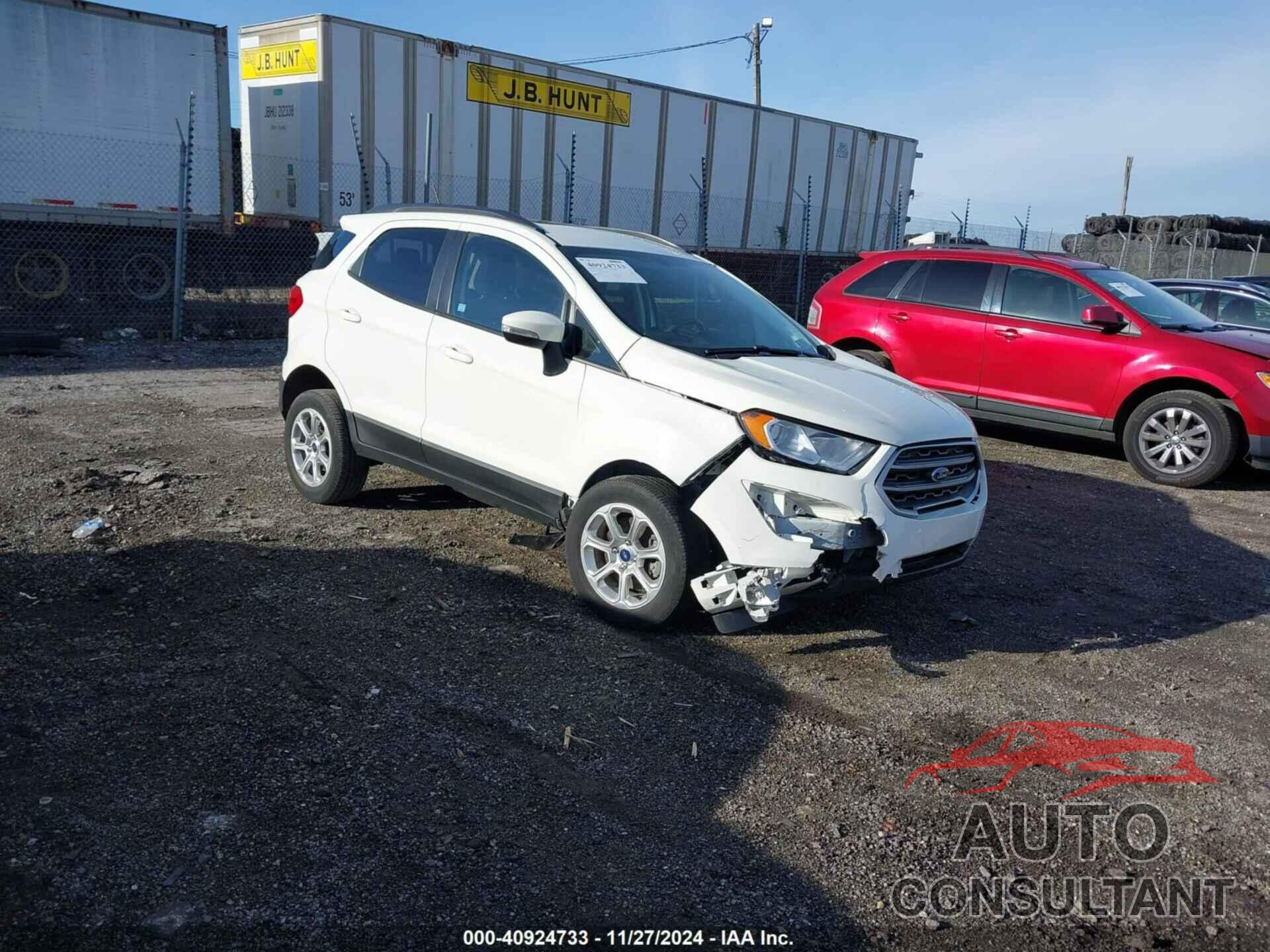 FORD ECOSPORT 2019 - MAJ6S3GL5KC305040