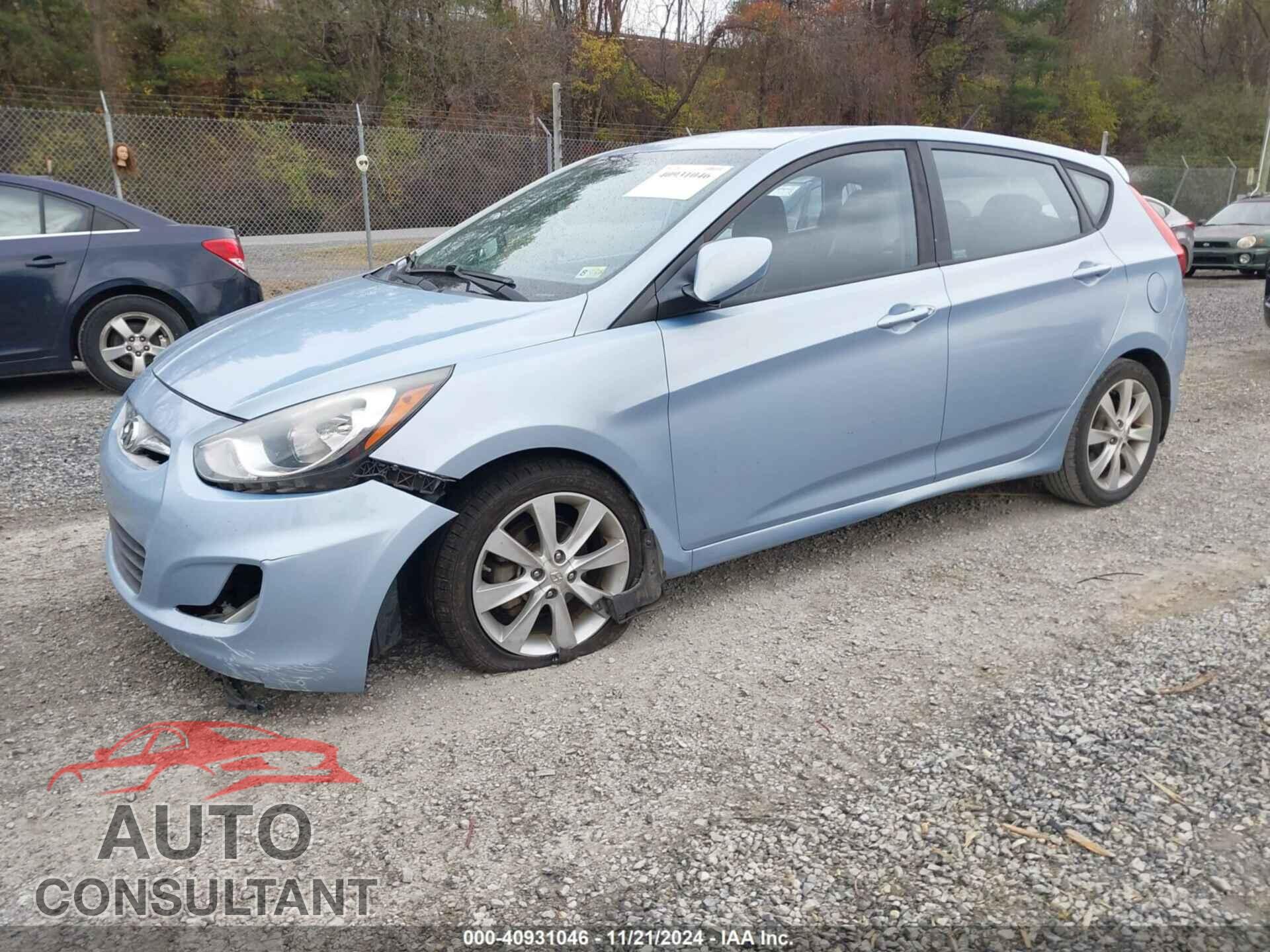 HYUNDAI ACCENT 2012 - KMHCU5AE7CU055319