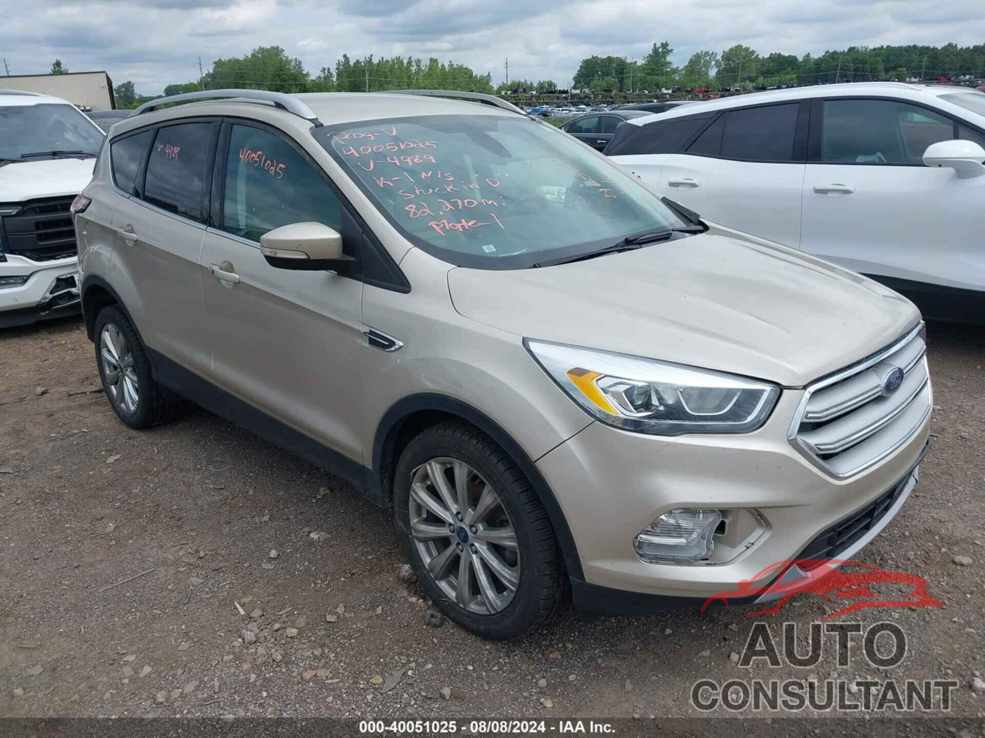 FORD ESCAPE 2017 - 1FMCU0JD6HUF04989