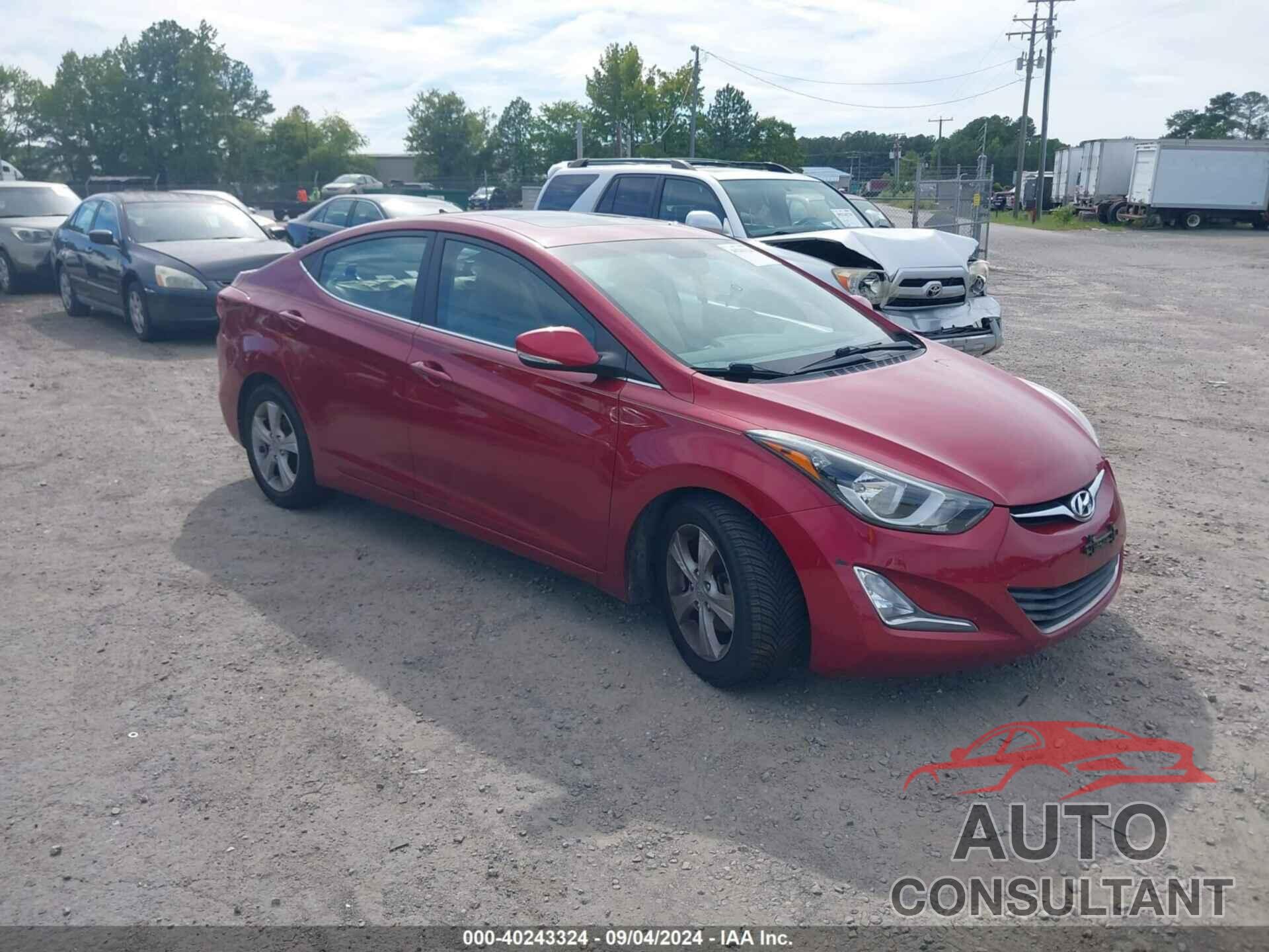 HYUNDAI ELANTRA 2016 - KMHDH4AE0GU593188