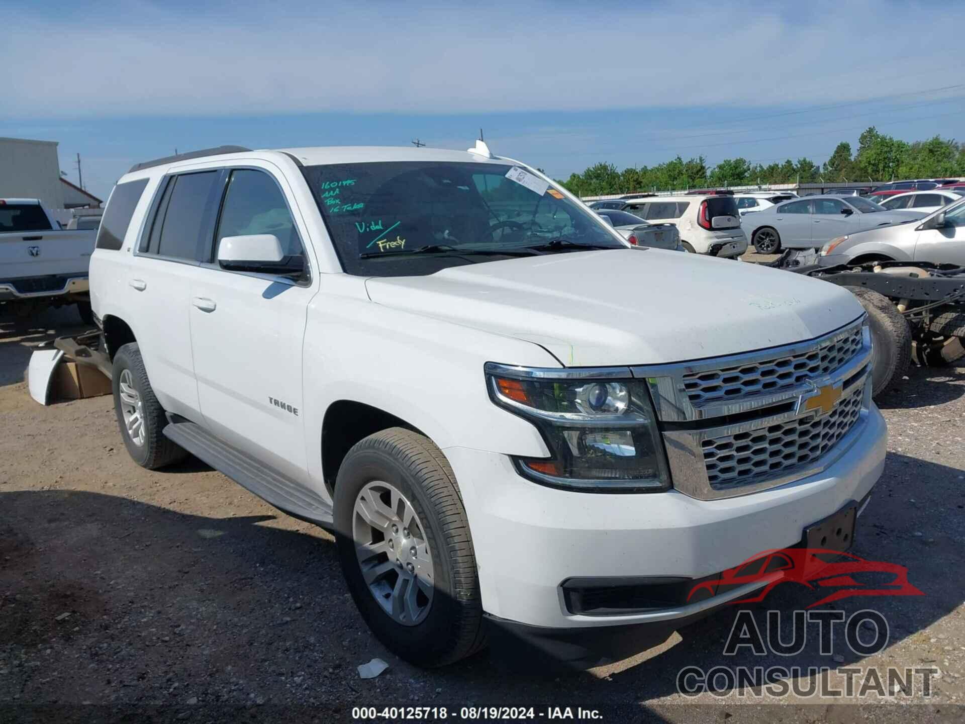 CHEVROLET TAHOE 2016 - 1GNSCBKC2GR368986