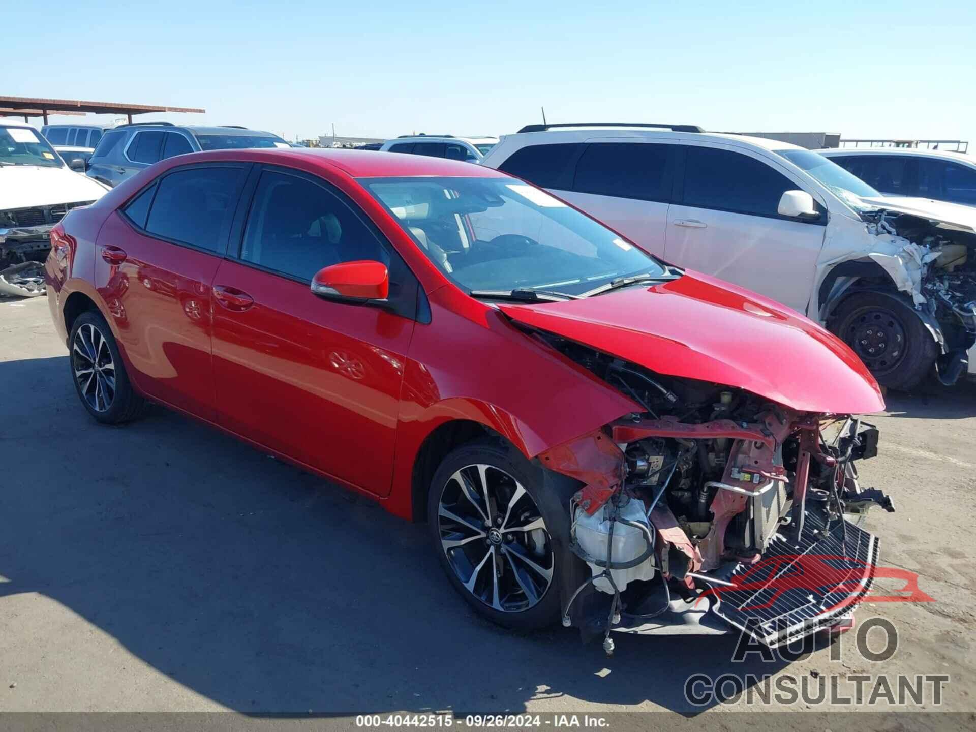 TOYOTA COROLLA 2018 - 2T1BURHE9JC994334