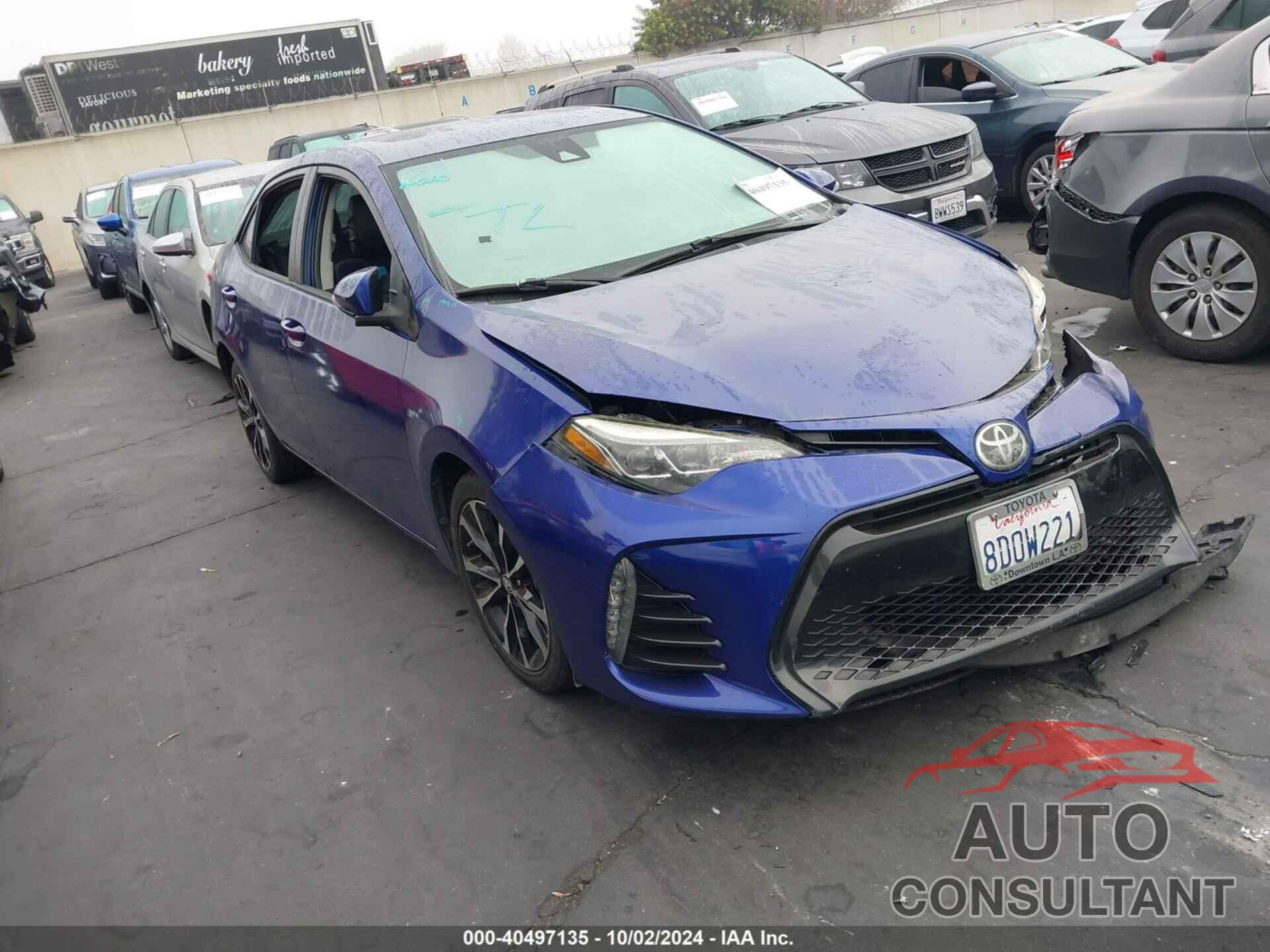 TOYOTA COROLLA 2017 - 2T1BURHE9HC748278
