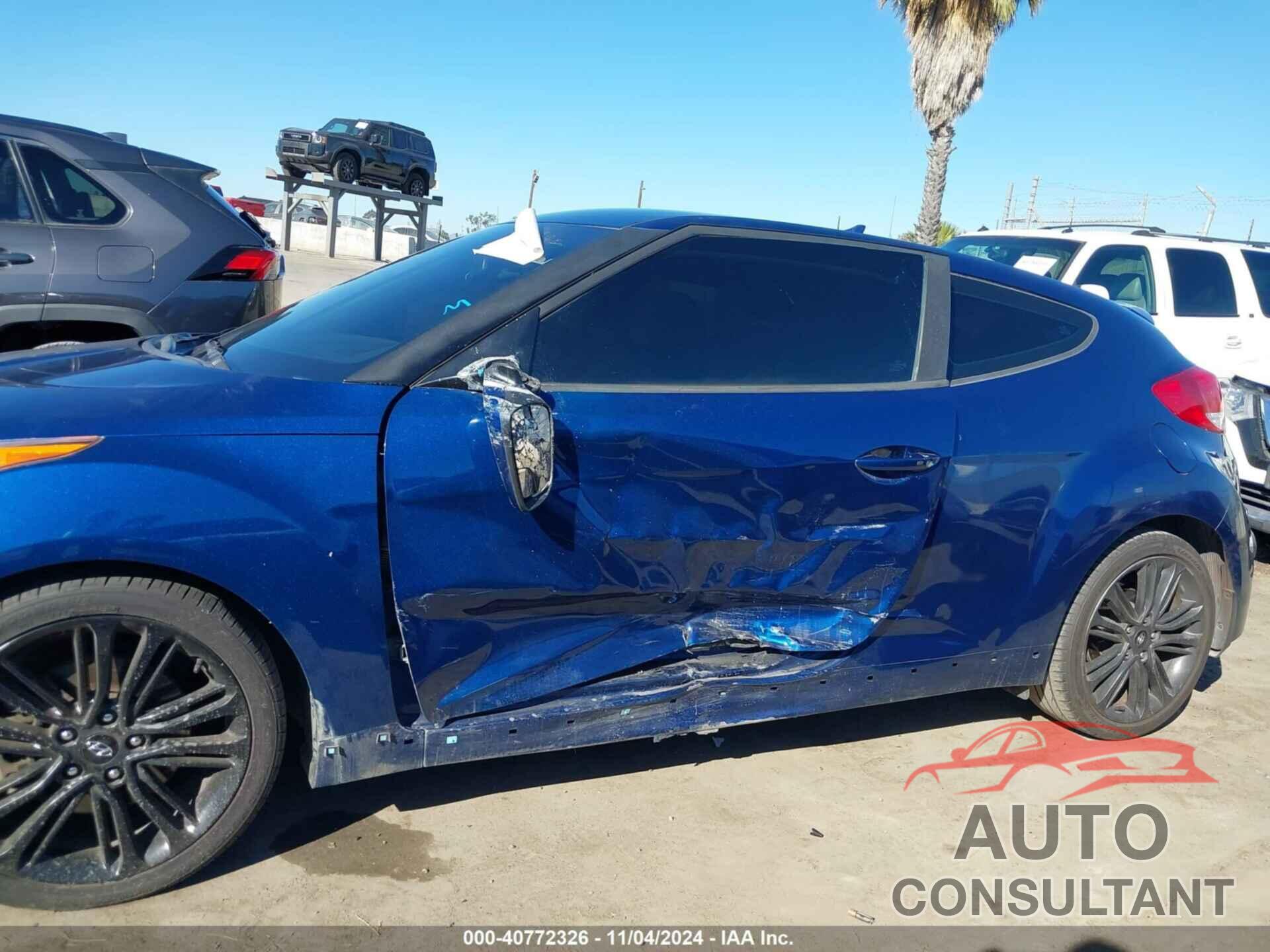HYUNDAI VELOSTER 2016 - KMHTC6AE3GU291187