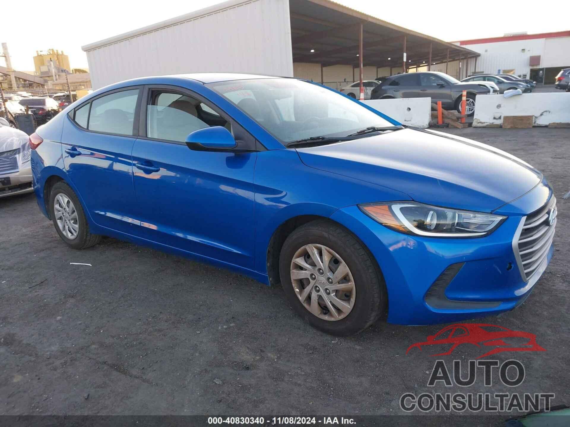 HYUNDAI ELANTRA 2017 - KMHD74LF7HU080837