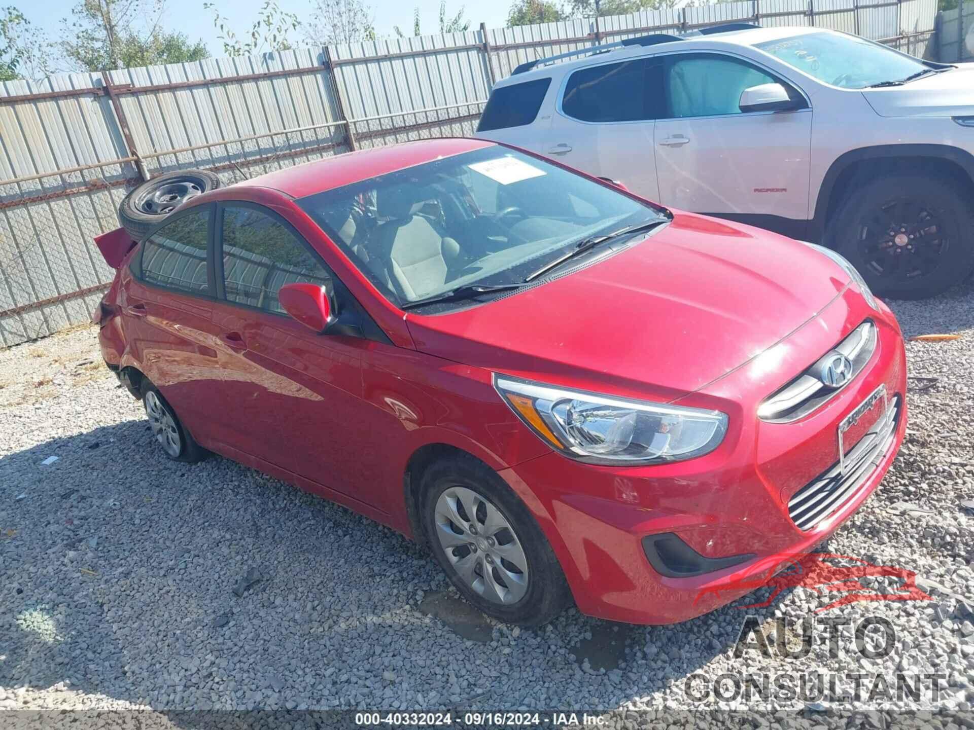 HYUNDAI ACCENT 2016 - KMHCT4AE8GU063464