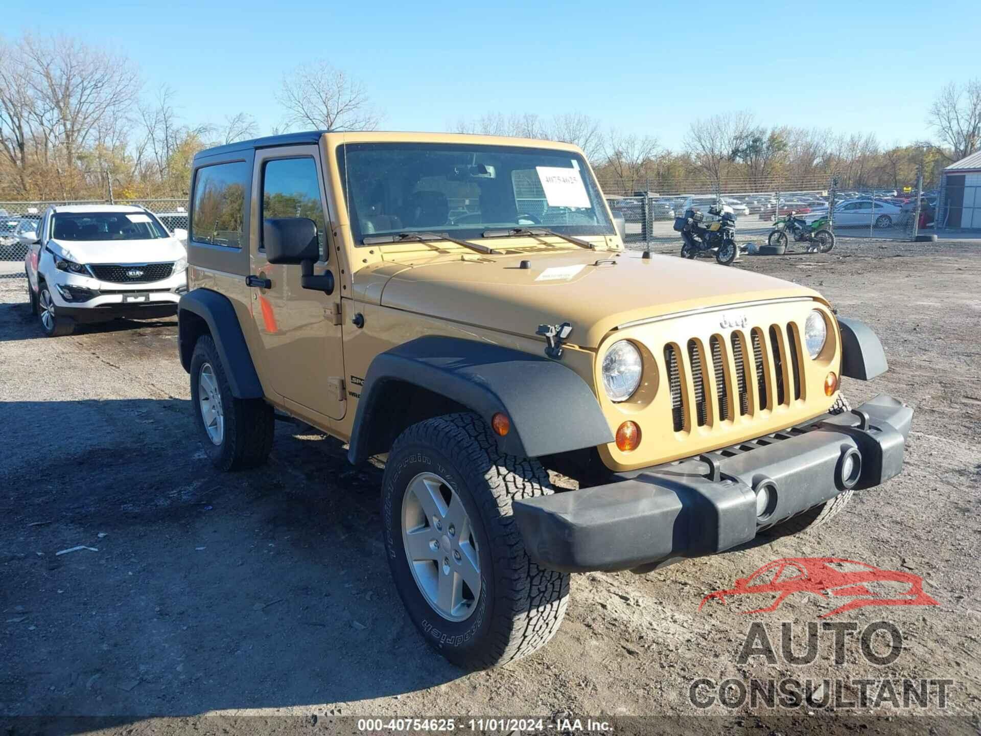 JEEP WRANGLER 2013 - 1C4AJWAG0DL702470