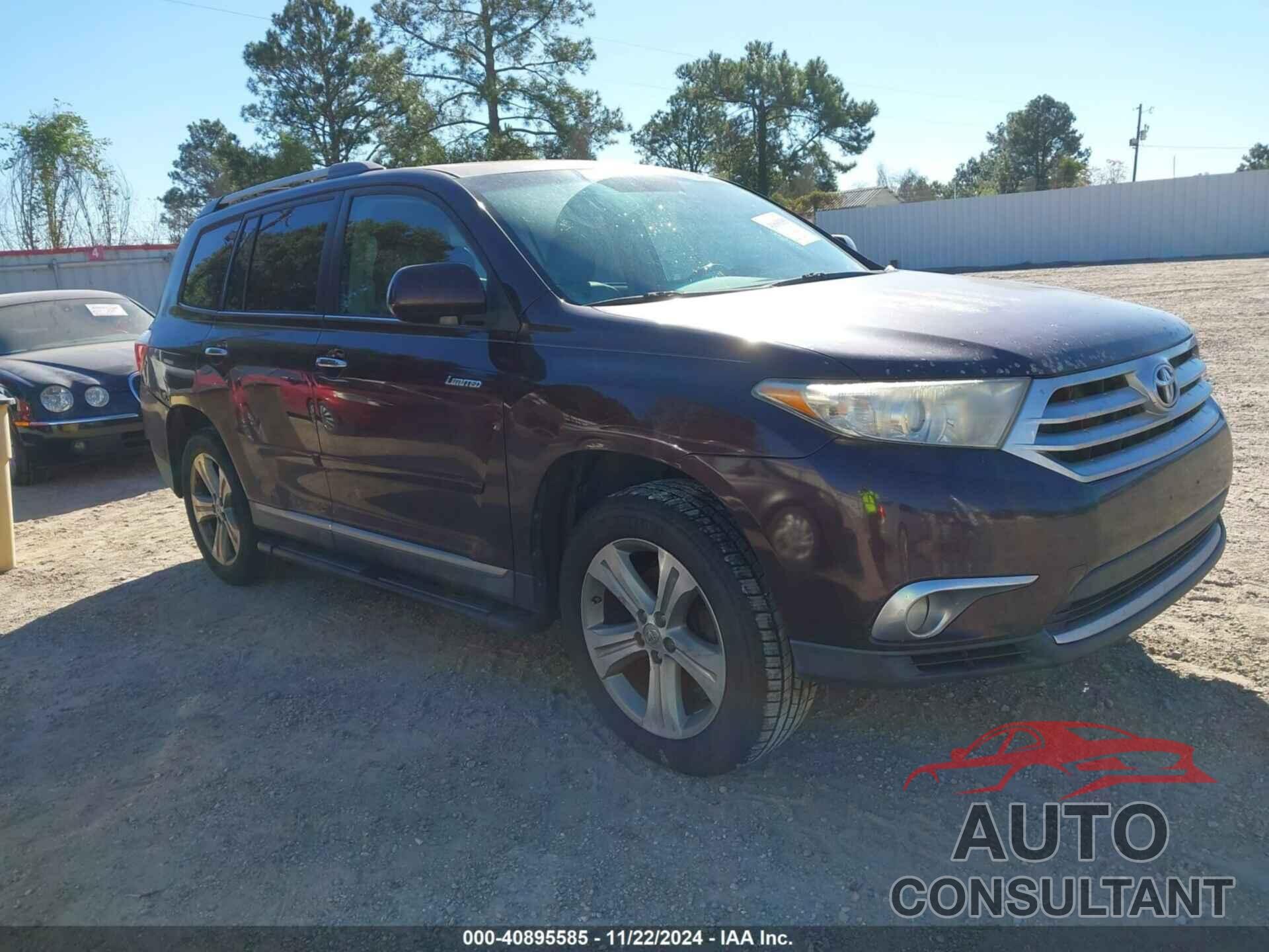TOYOTA HIGHLANDER 2012 - 5TDDK3EH8CS121937