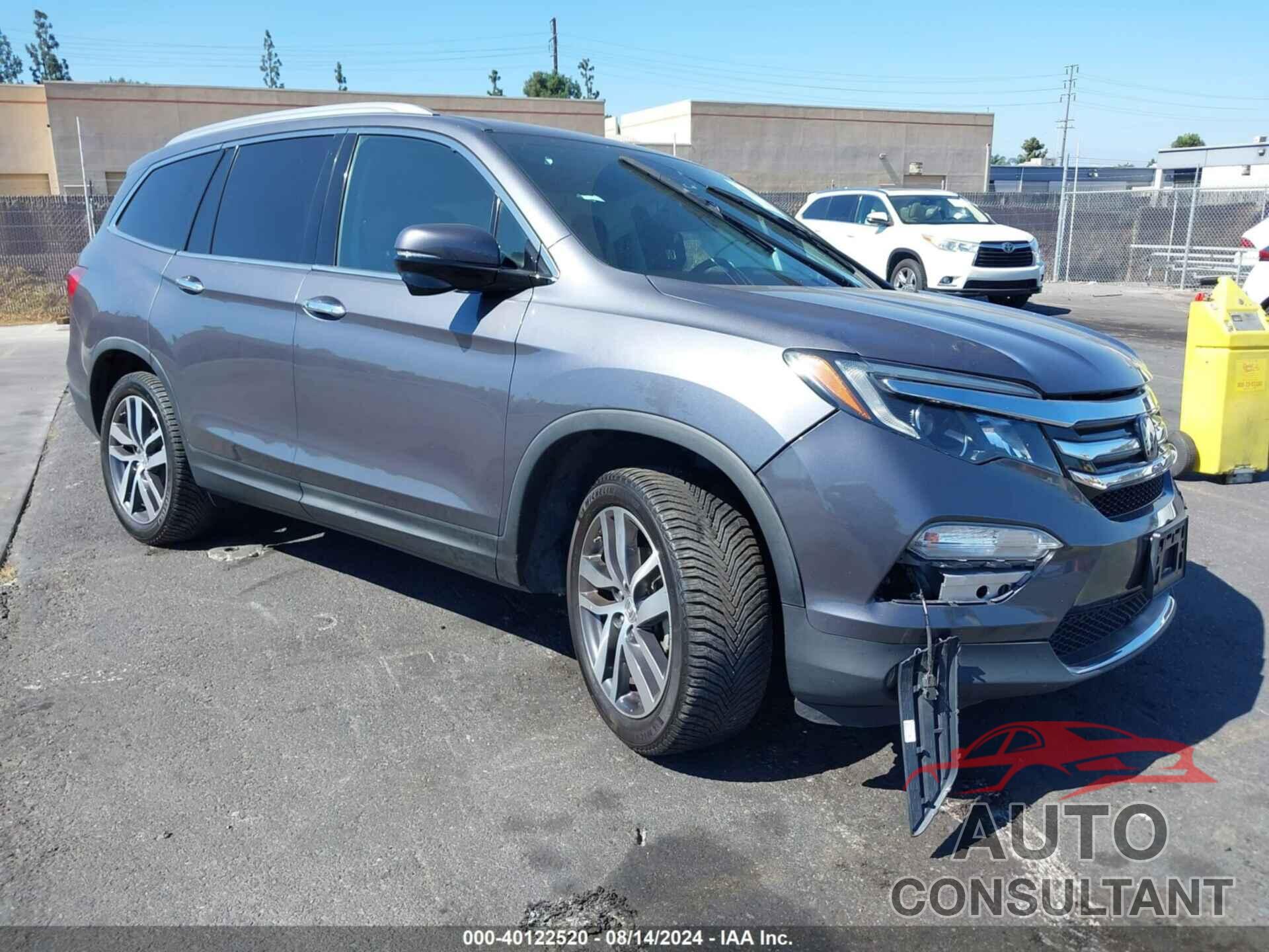 HONDA PILOT 2016 - 5FNYF5H91GB050354