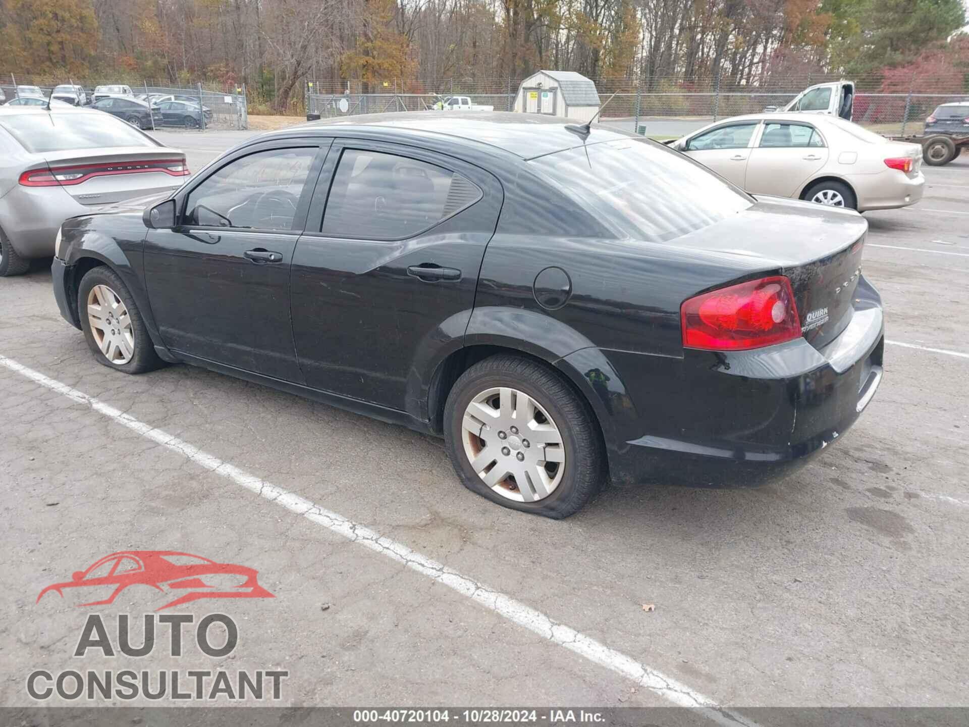 DODGE AVENGER 2012 - 1C3CDZAB8CN111347