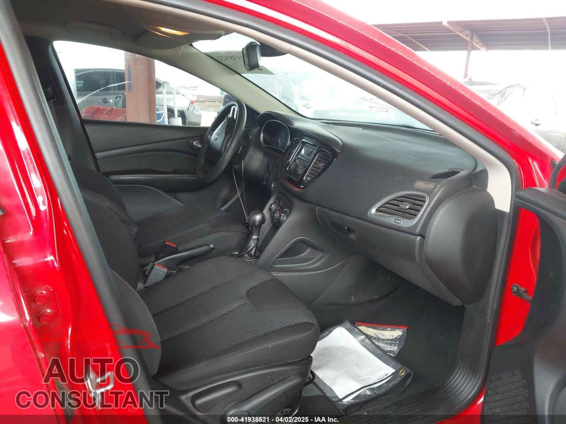 DODGE DART 2016 - 1C3CDFAA1GD623758