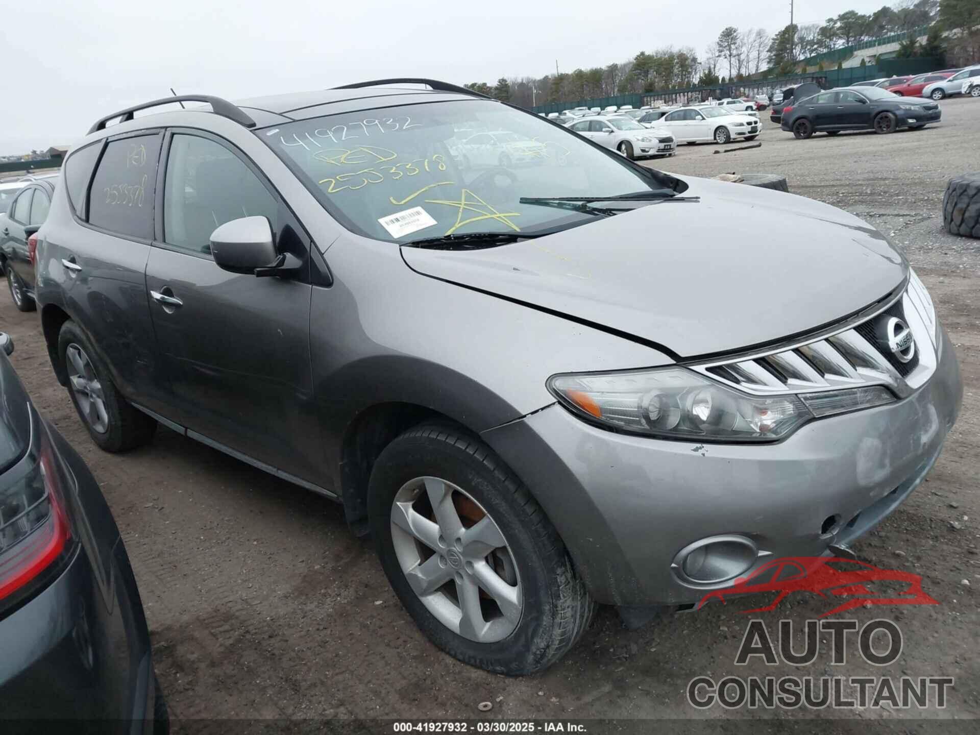 NISSAN MURANO 2010 - JN8AZ1MW9AW105945