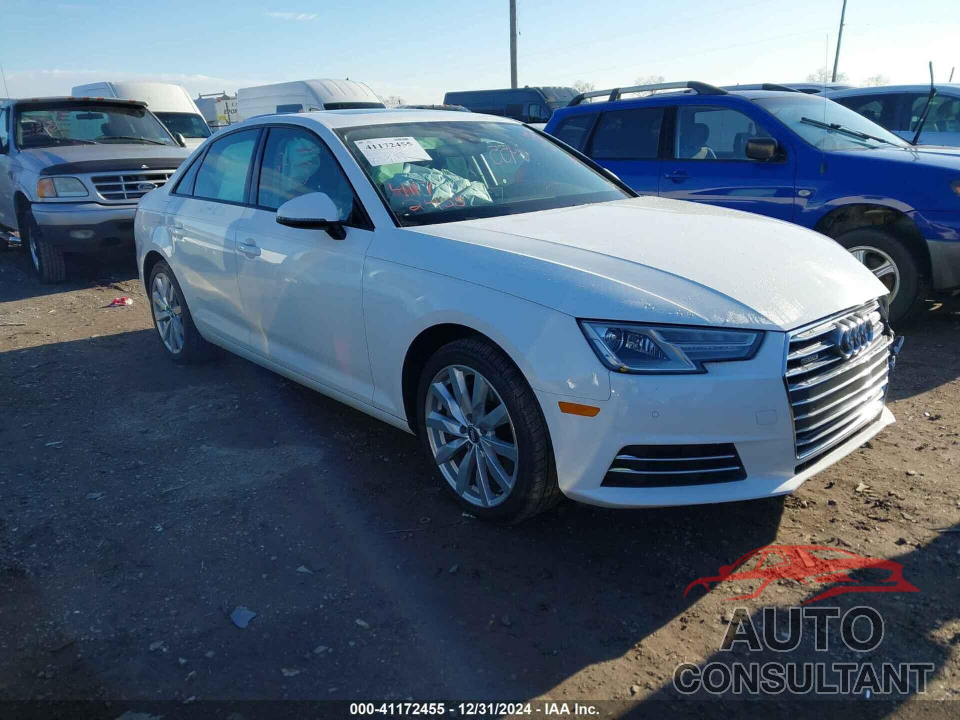 AUDI A4 2017 - WAUANAF44HN007373