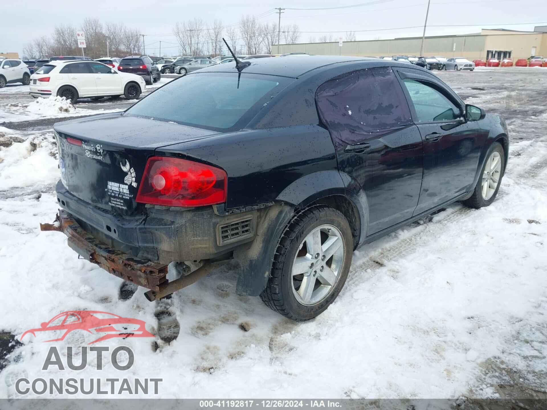 DODGE AVENGER 2013 - 1C3CDZAB3DN564342