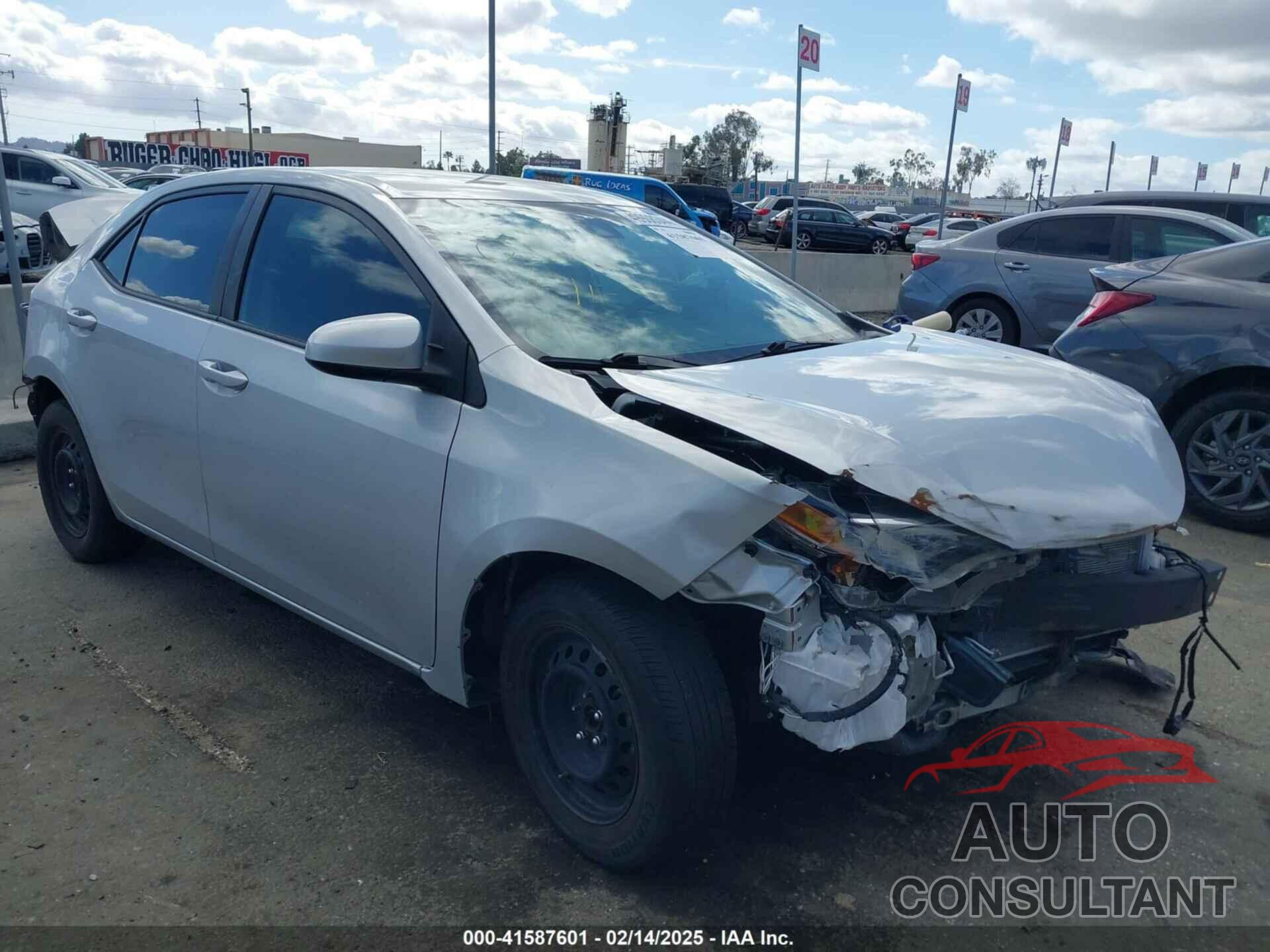 TOYOTA COROLLA 2019 - 5YFBURHE2KP858502