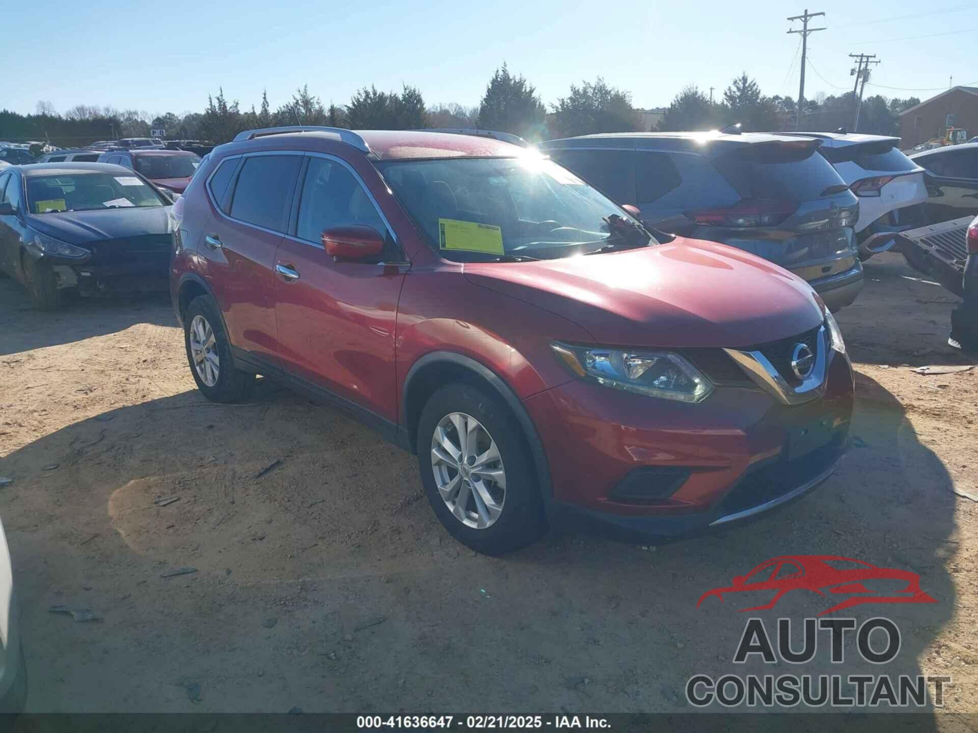 NISSAN ROGUE 2016 - KNMAT2MVXGP635984