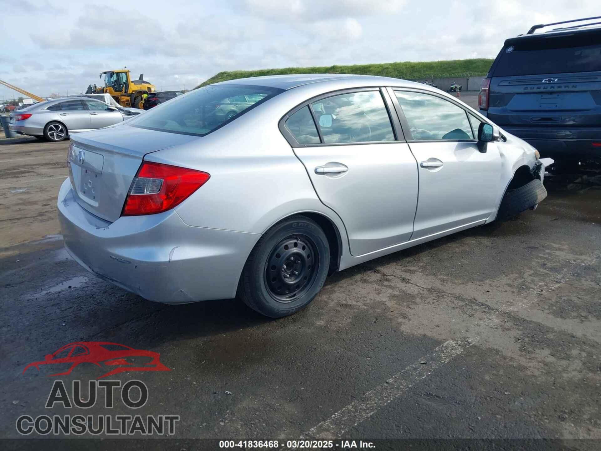 HONDA CIVIC 2012 - 19XFB2F55CE360184