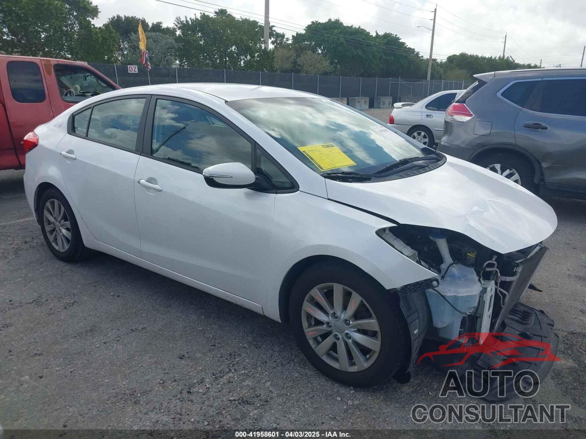 KIA FORTE 2015 - KNAFX4A69F5356035