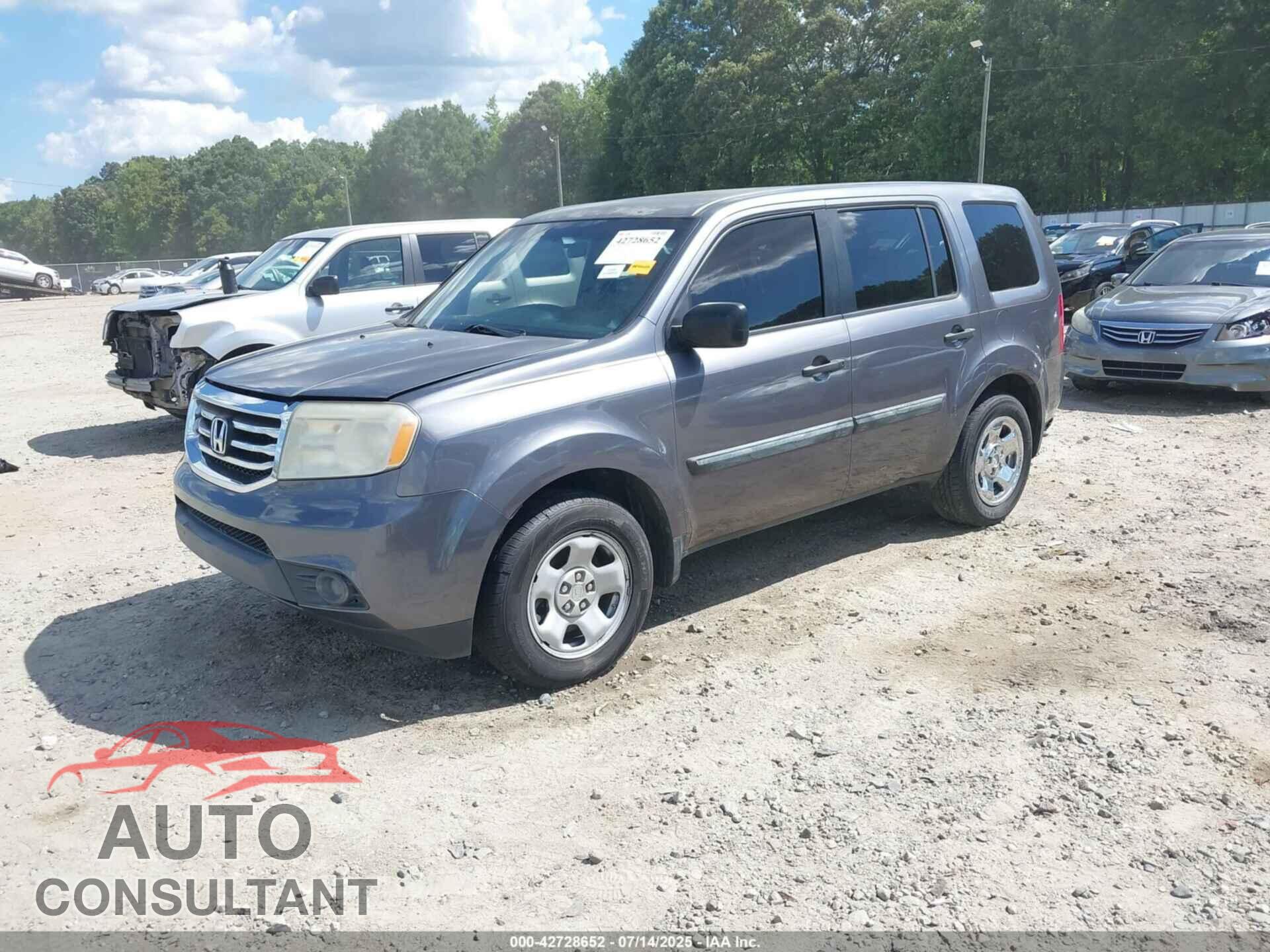 HONDA PILOT 2014 - 5FNYF3H25EB004174
