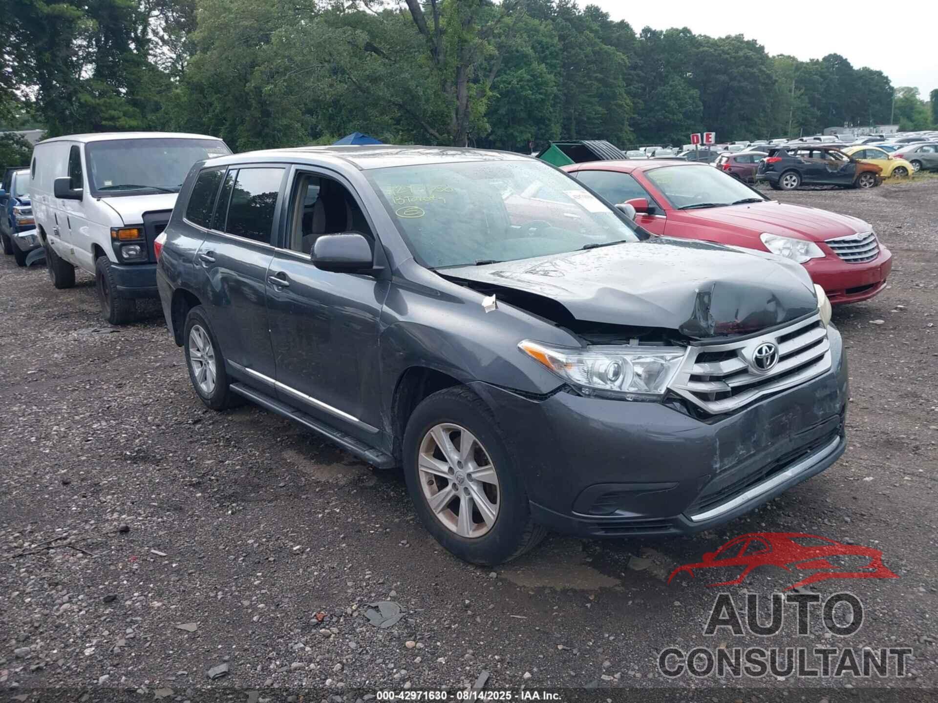 TOYOTA HIGHLANDER 2013 - 5TDZA3EH7DS043693