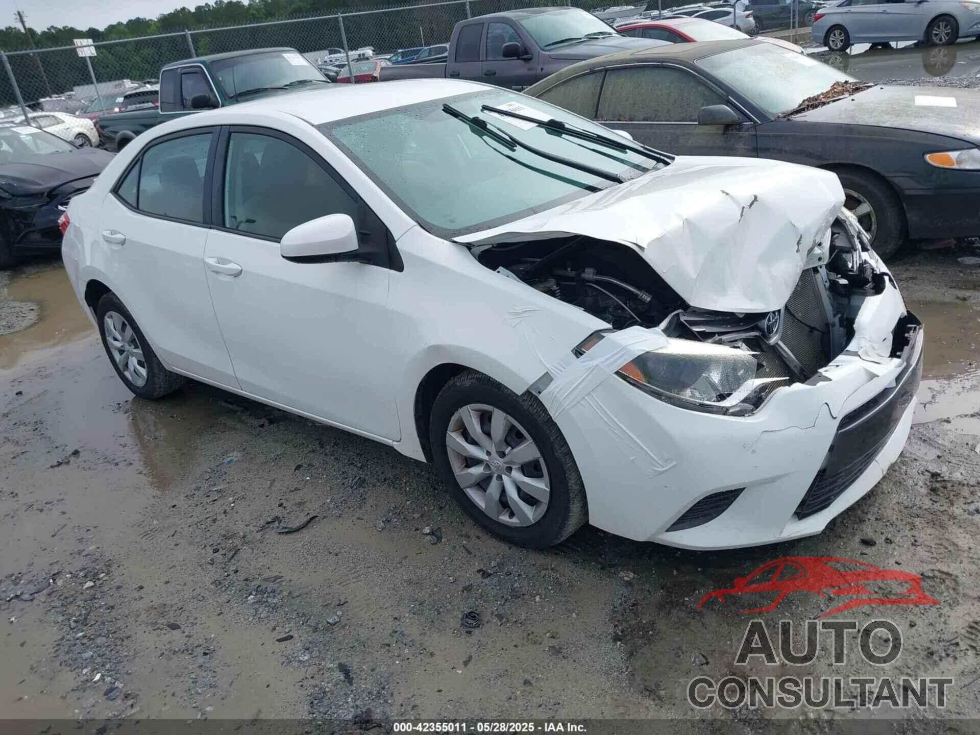 TOYOTA COROLLA 2016 - 2T1BURHE7GC627411