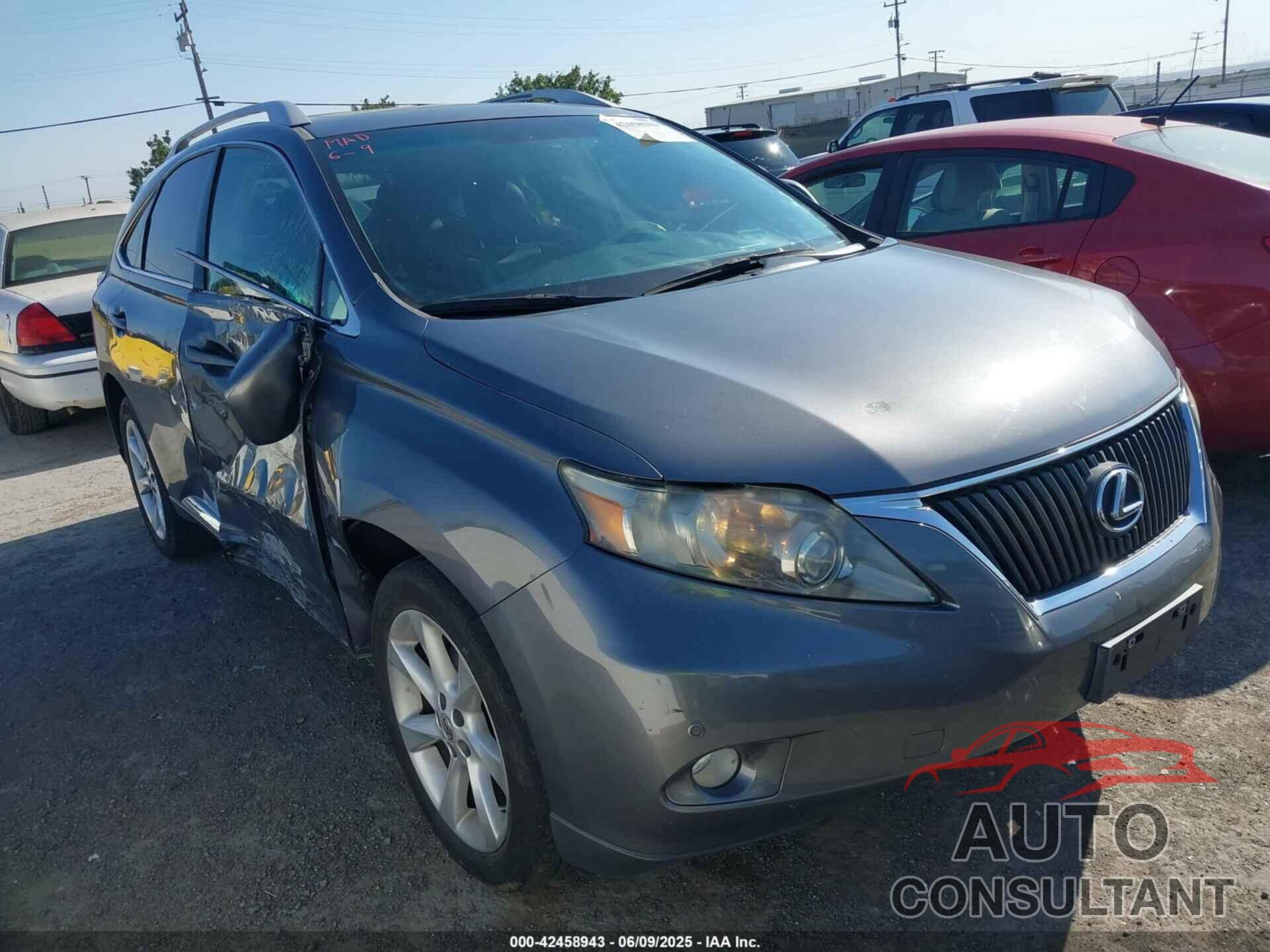 LEXUS RX 350 2012 - 2T2BK1BA8CC140575