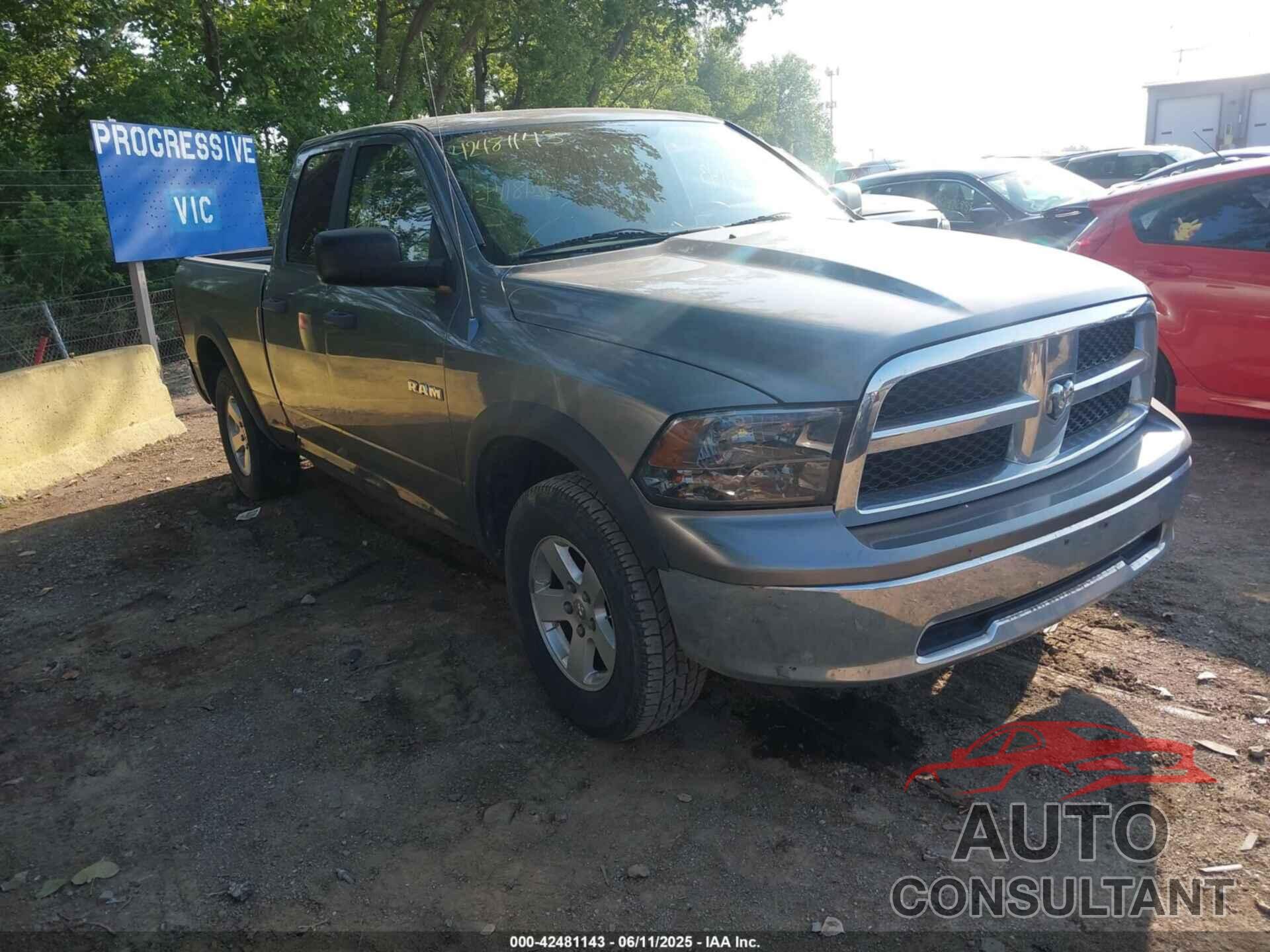 DODGE RAM 1500 2009 - 1D3HV18P69S724599