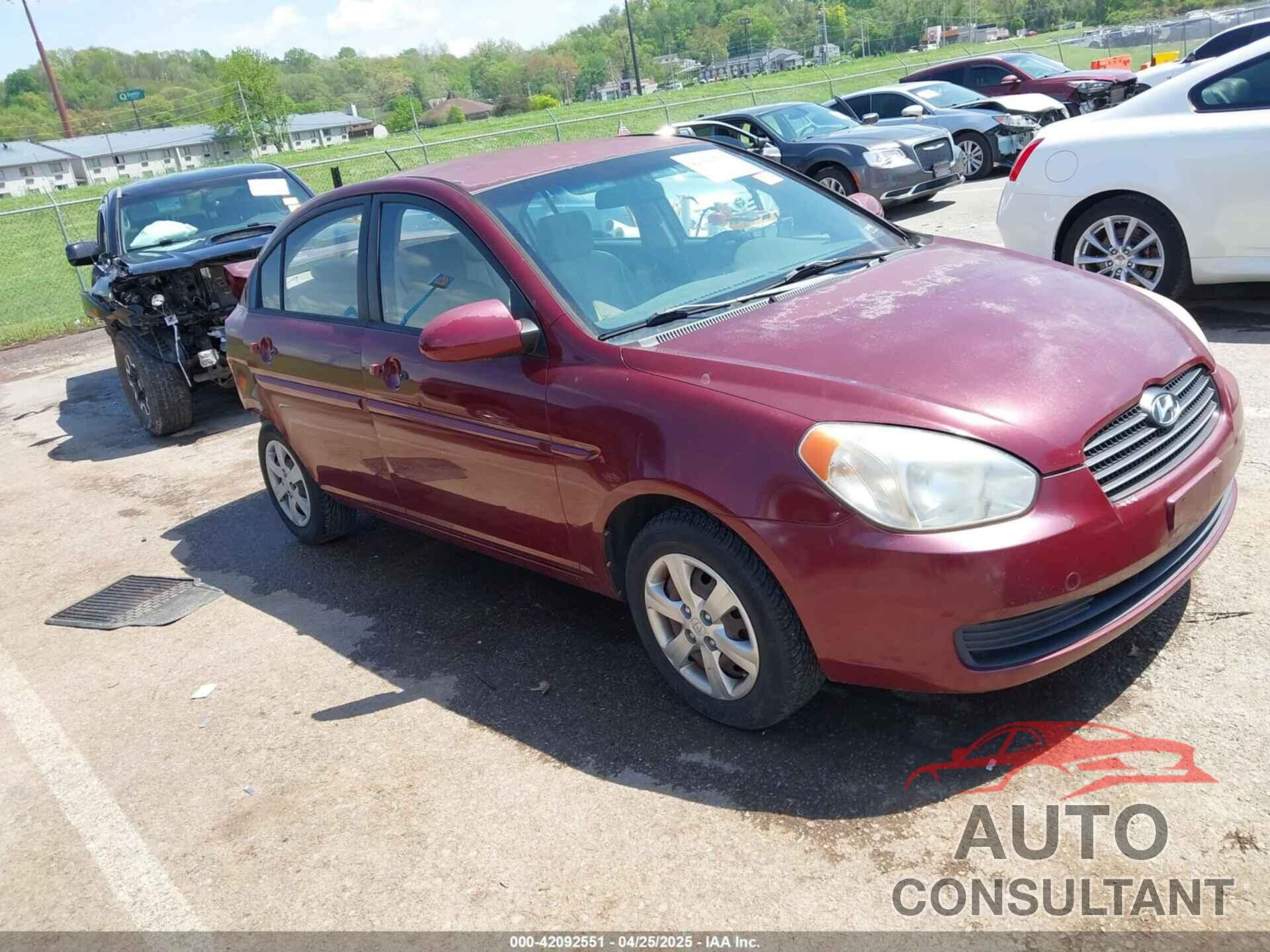HYUNDAI ACCENT 2009 - KMHCN46C59U365718
