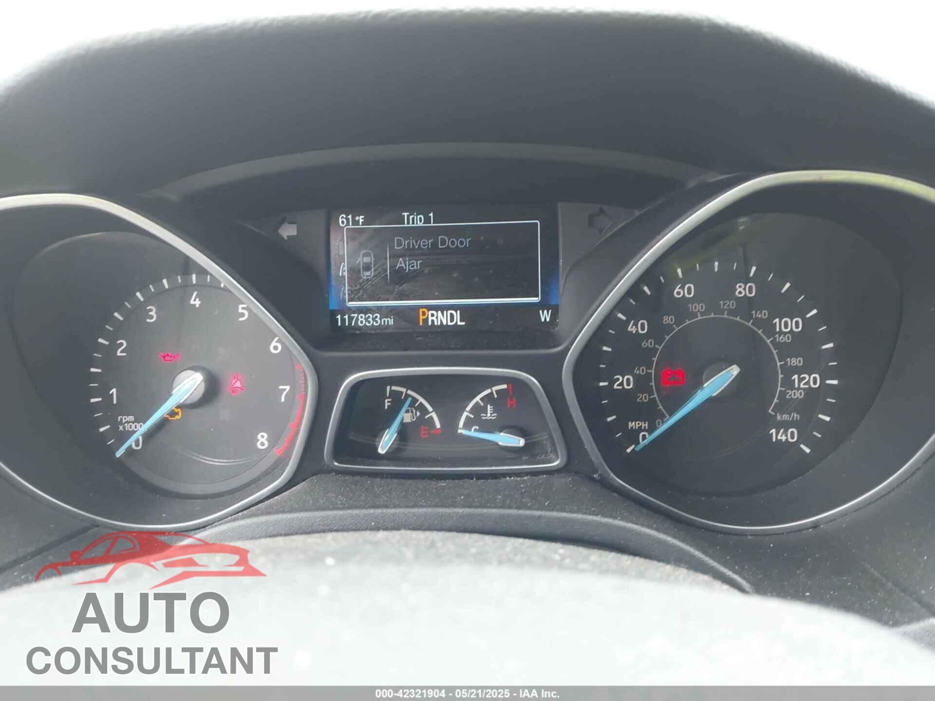 FORD FOCUS 2016 - 1FADP3F21GL405404
