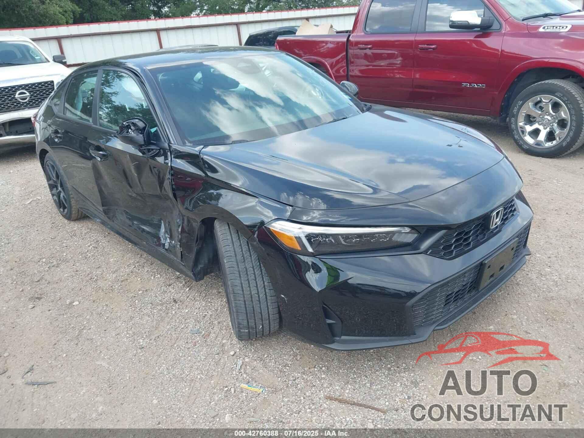 HONDA CIVIC 2025 - 2HGFE2F52SH599686